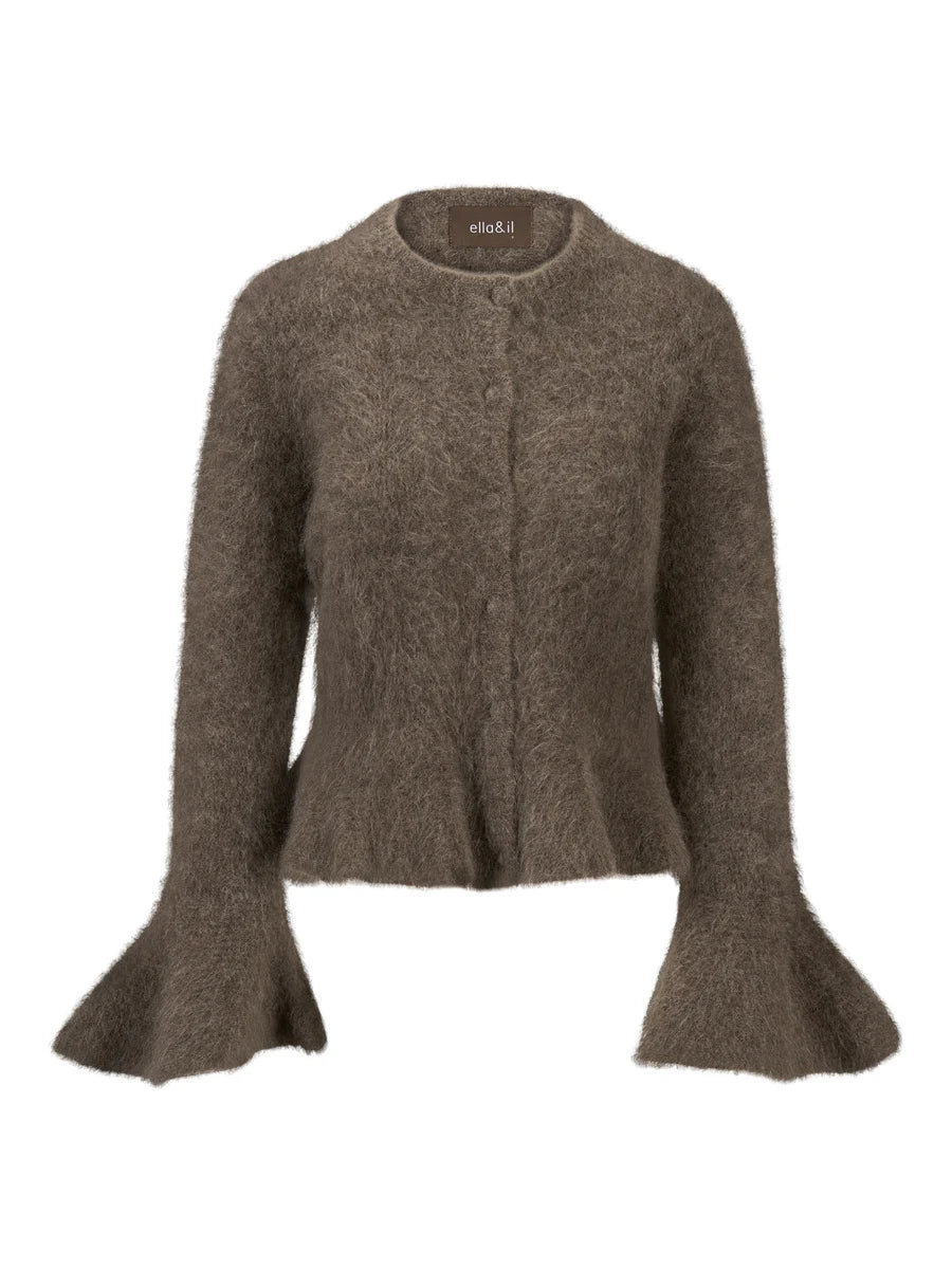 Maren chunky cardigan brun