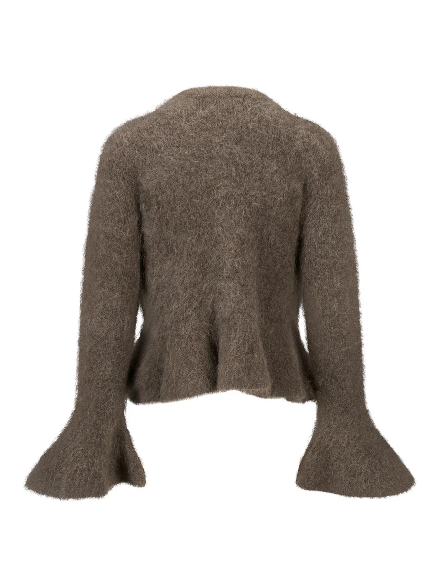 Maren chunky cardigan brun