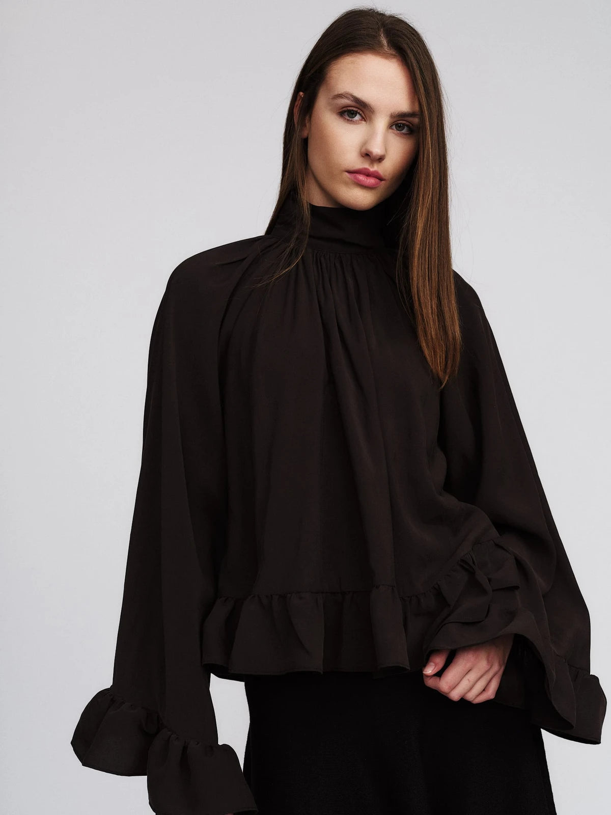 Clara Blouse Brown