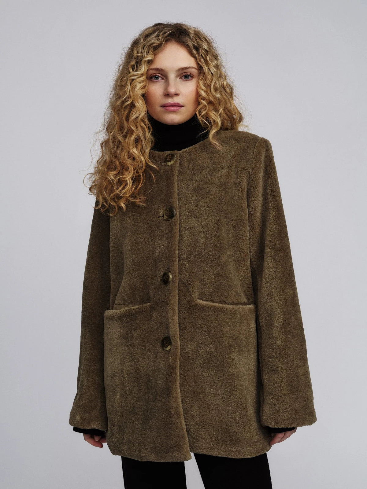 Helena Shearling Jacket Brown