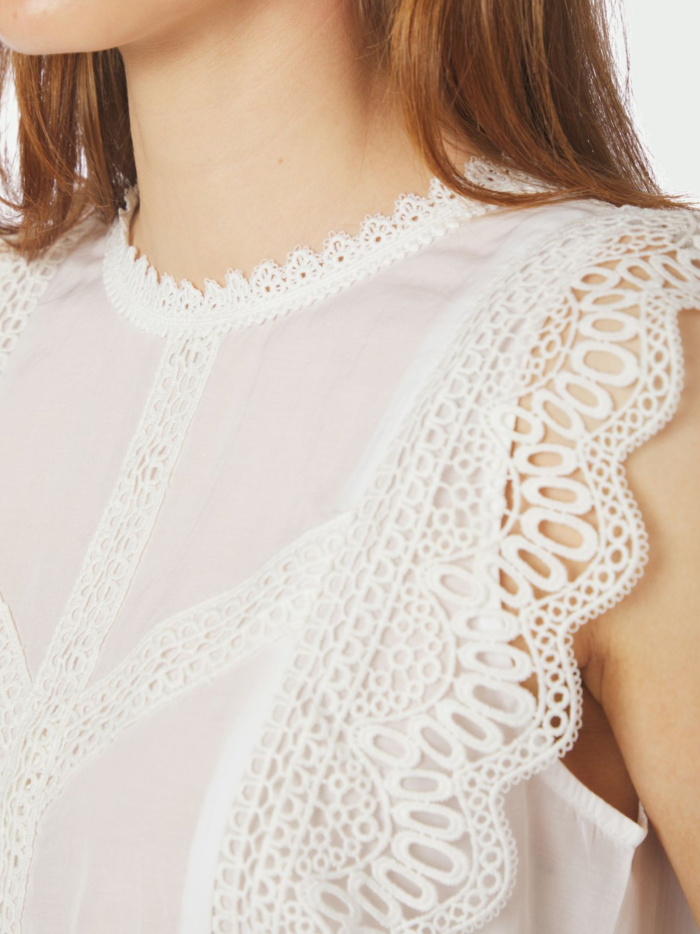 Samia Lace Top White
