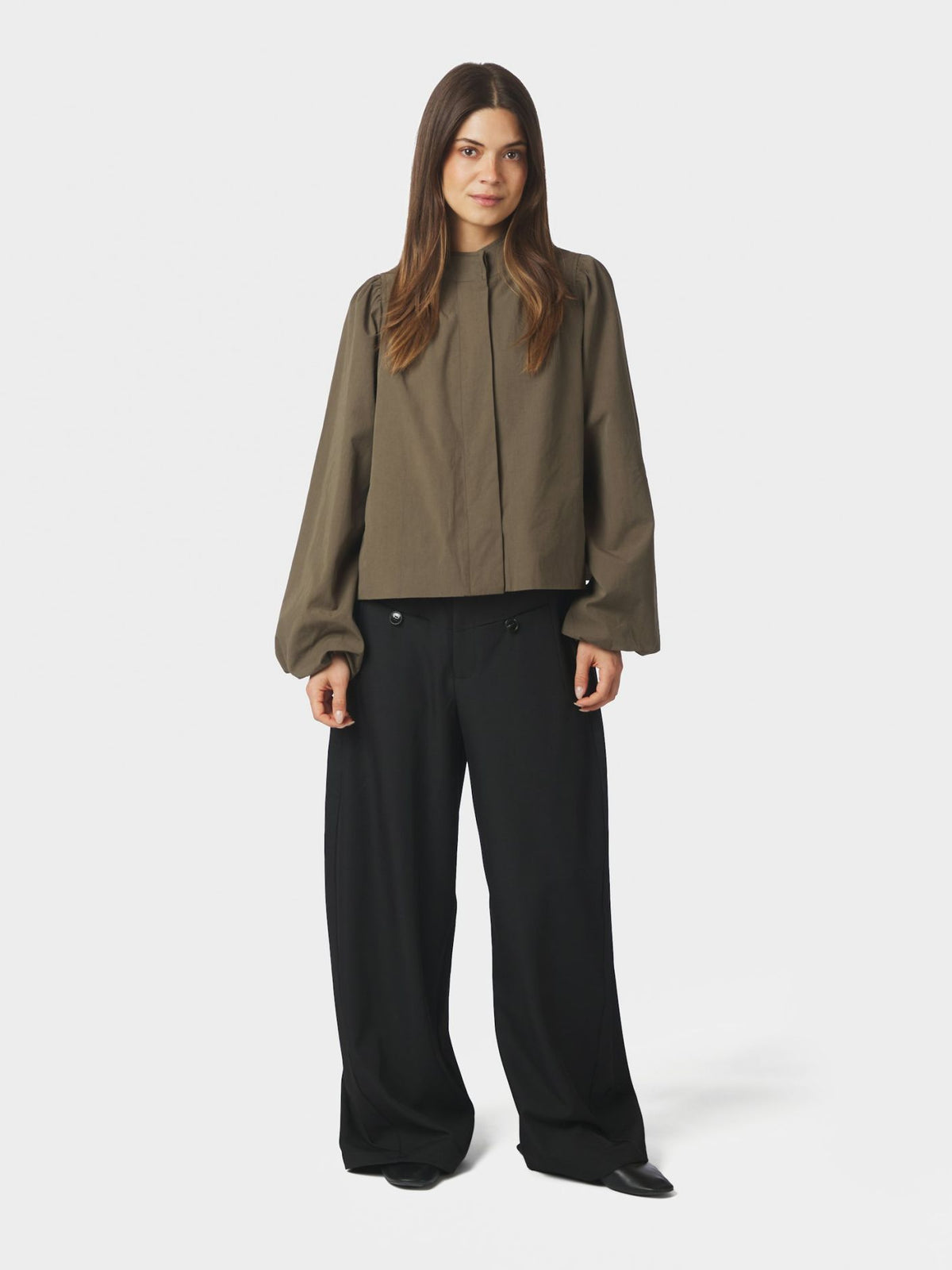 Tirsa Twill Jacket Dark Brown