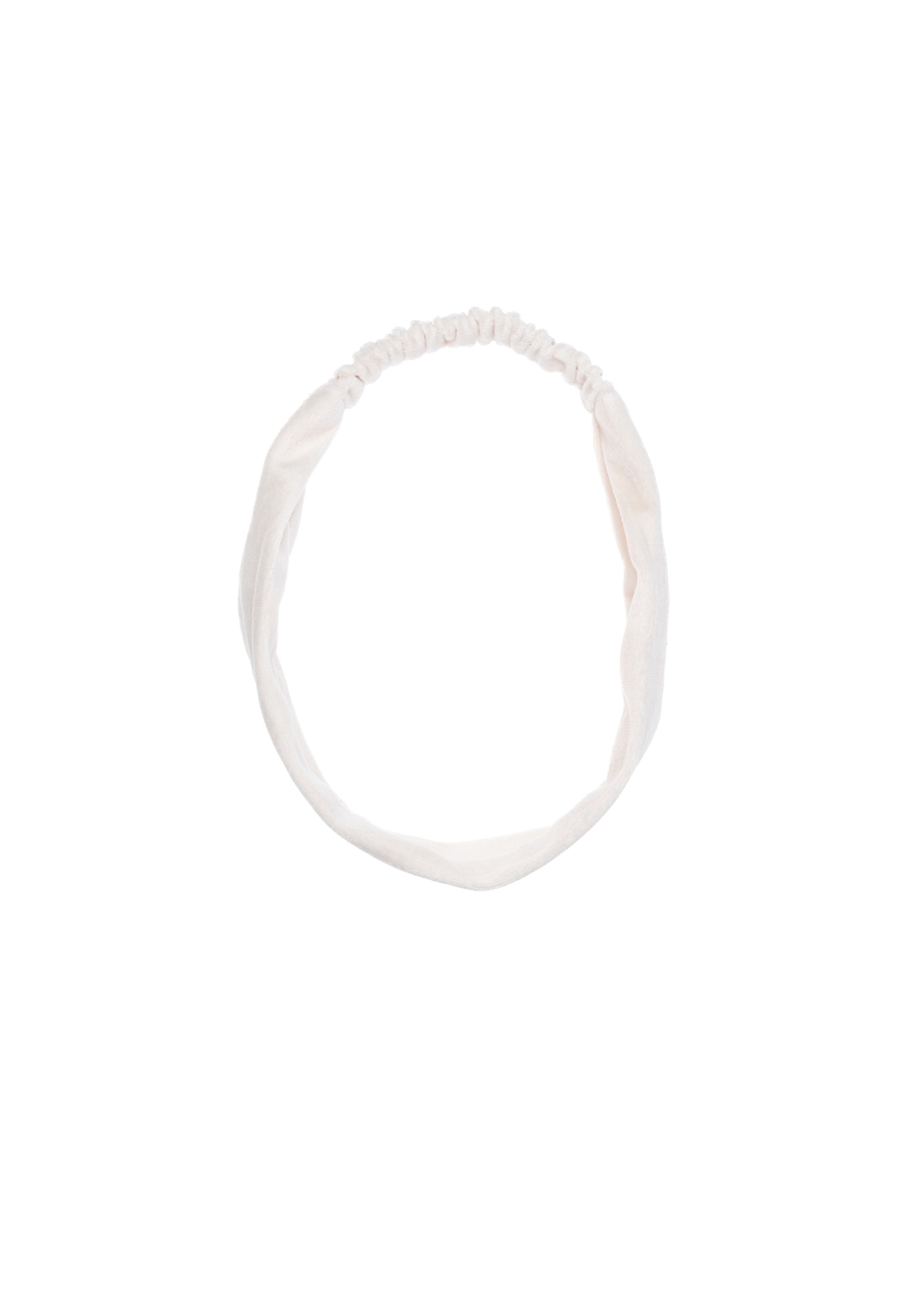 Velvet Headband Off White