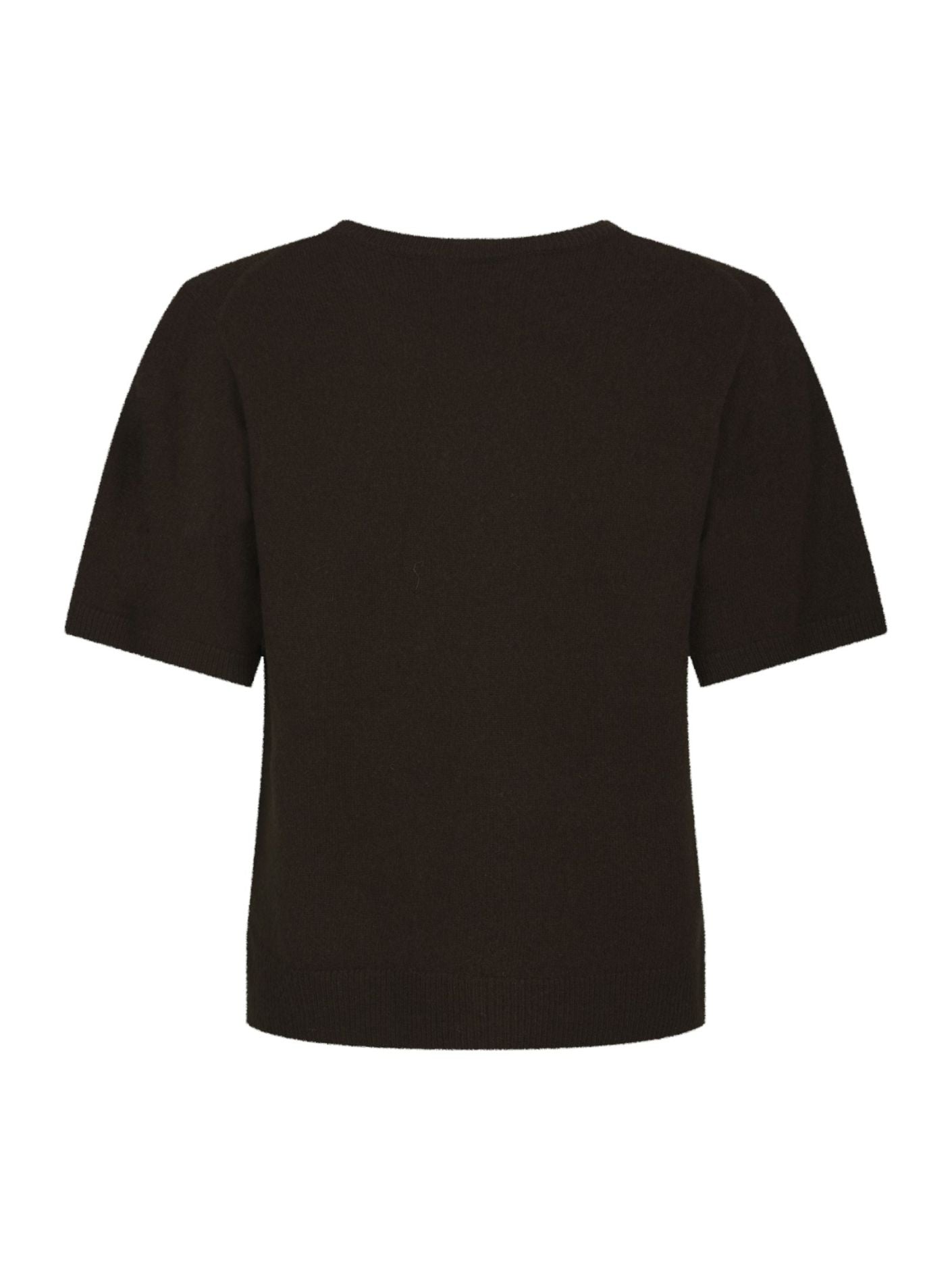 Missy Wool Knit Tee Dark Brown