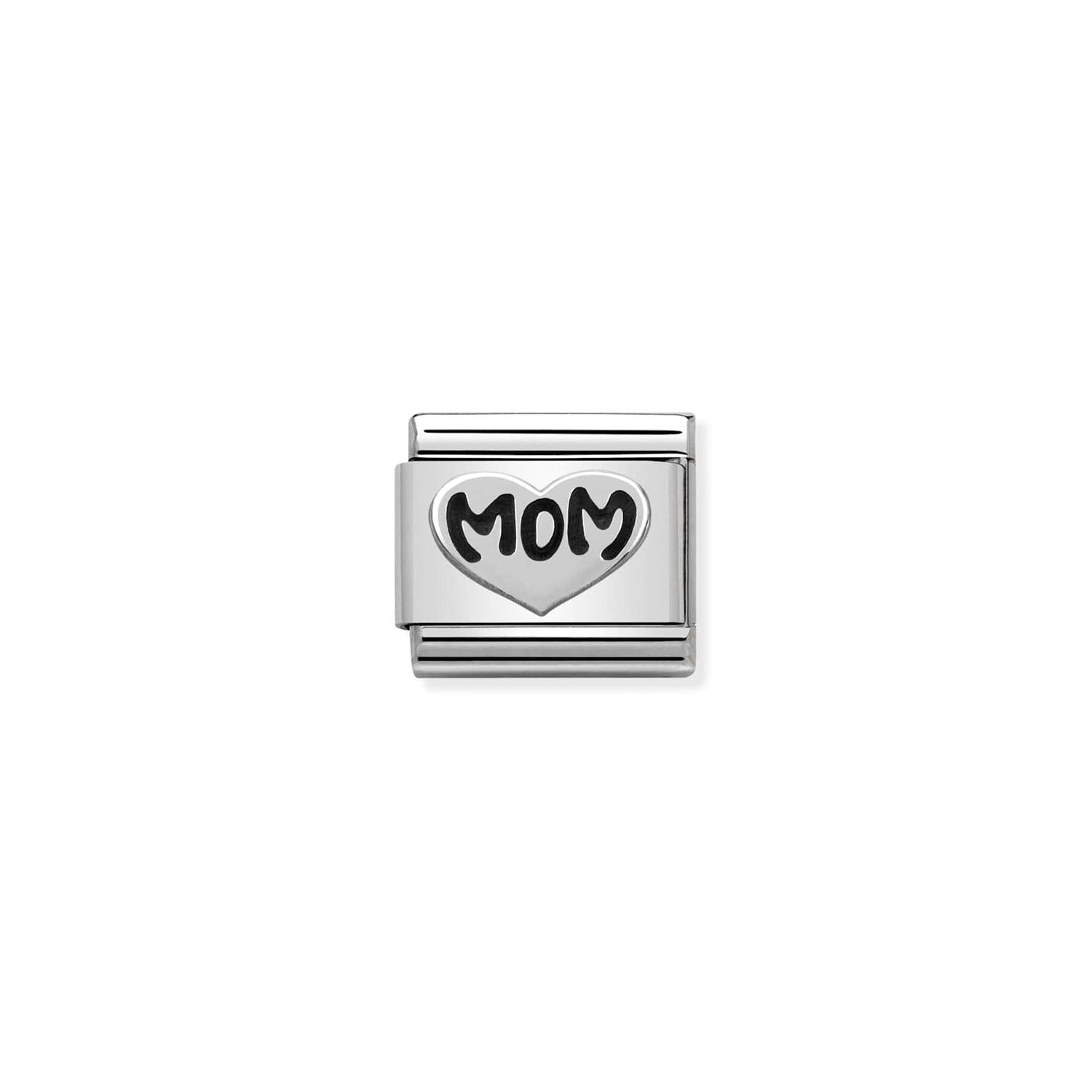 Mom Heart Silver