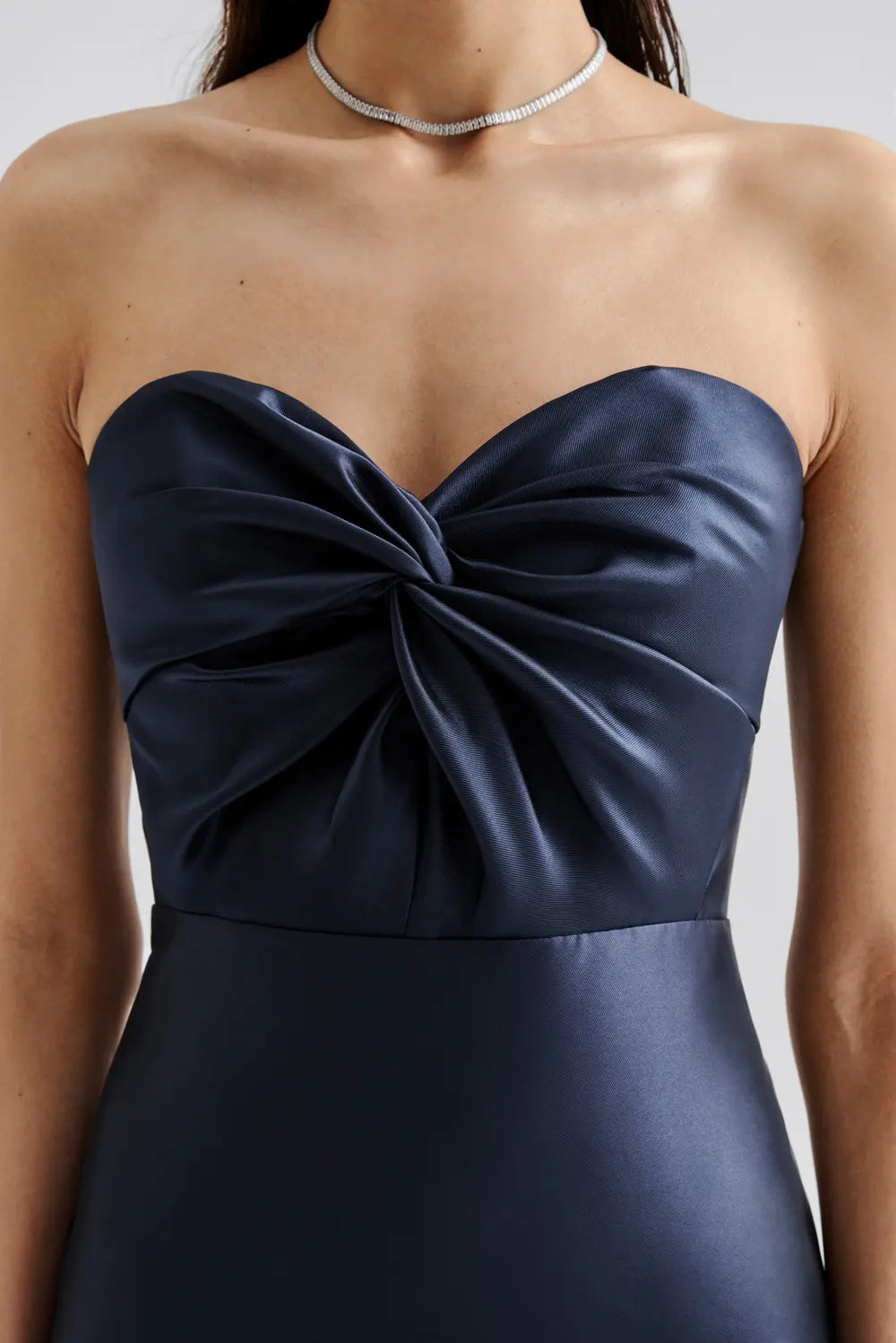 Haley Strapless Maxi Dress Dark Blue