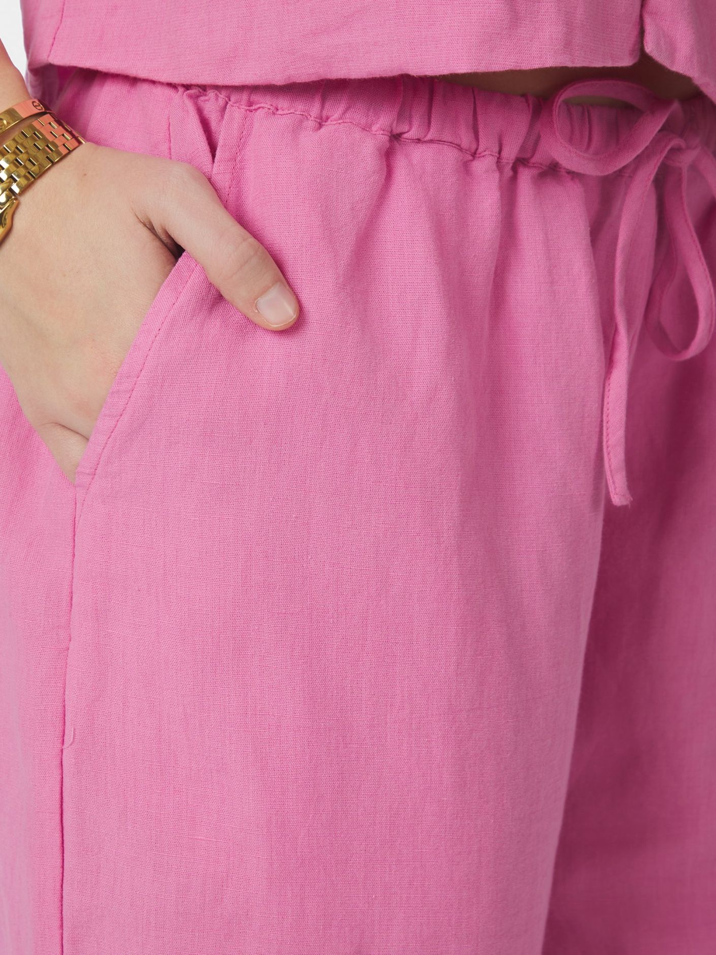 Heifa Linen Pants Pink