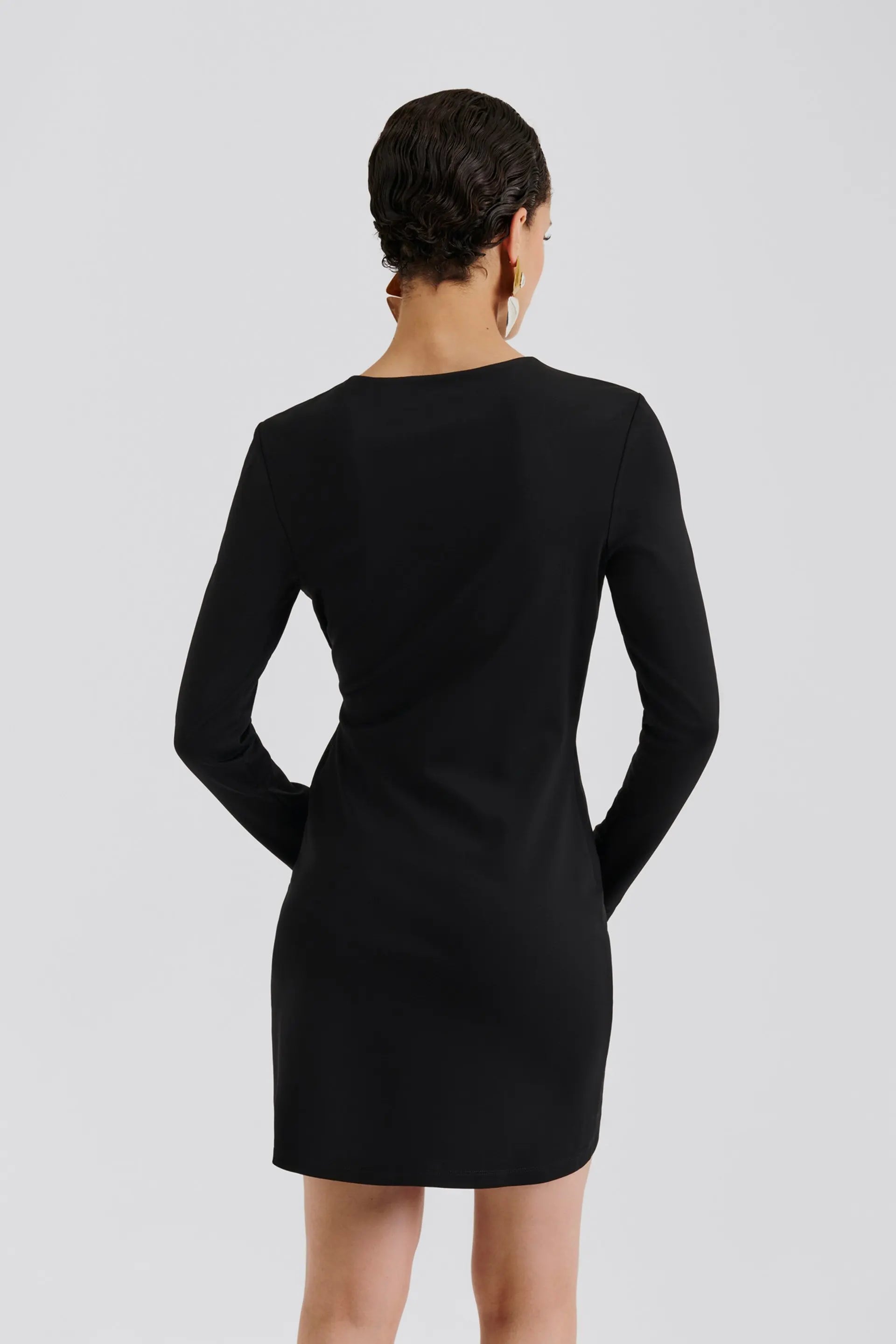 Mailey Jersey Brosje Minikjole Svart