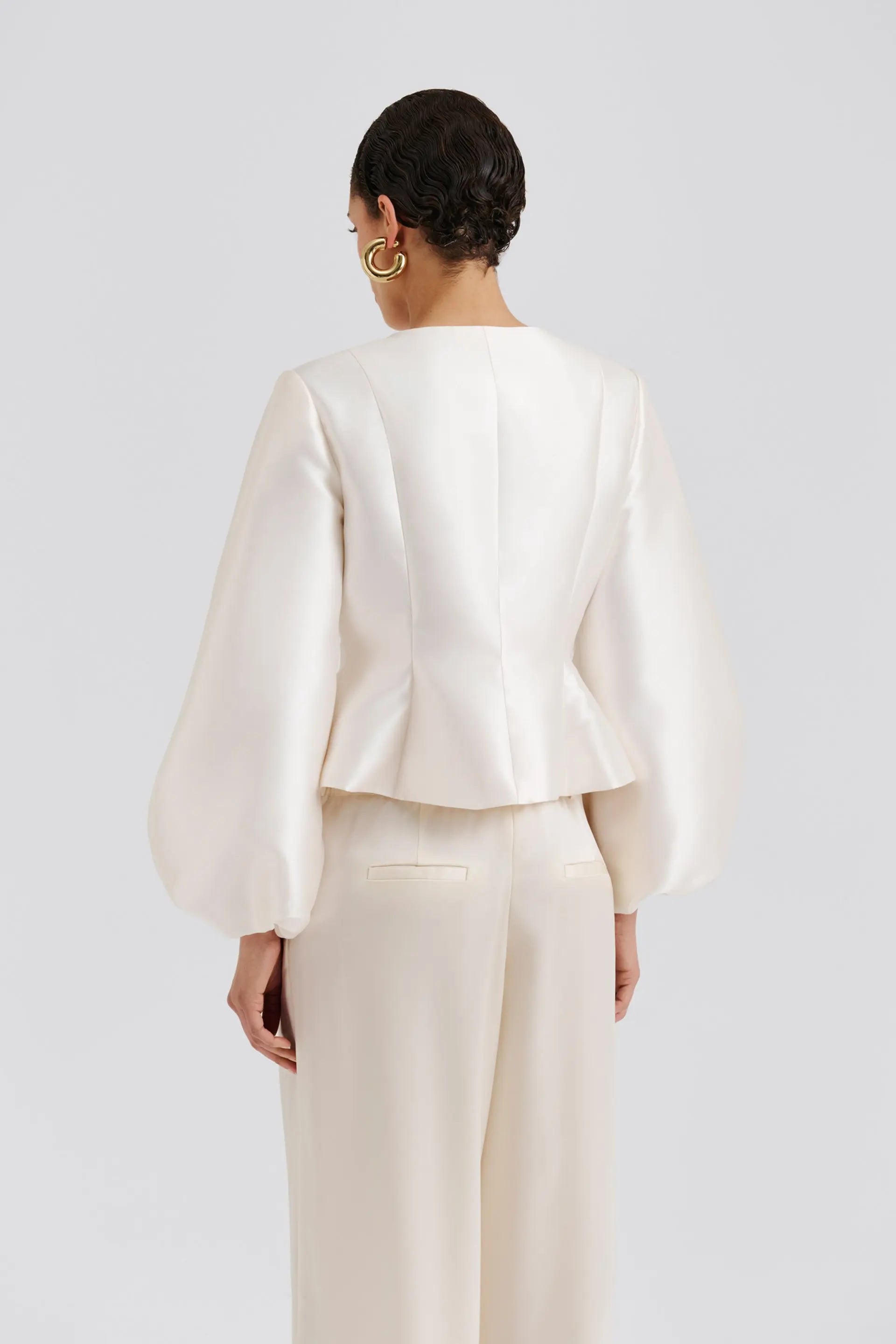 Vendela Balloon Sleeve Blouse Ivory