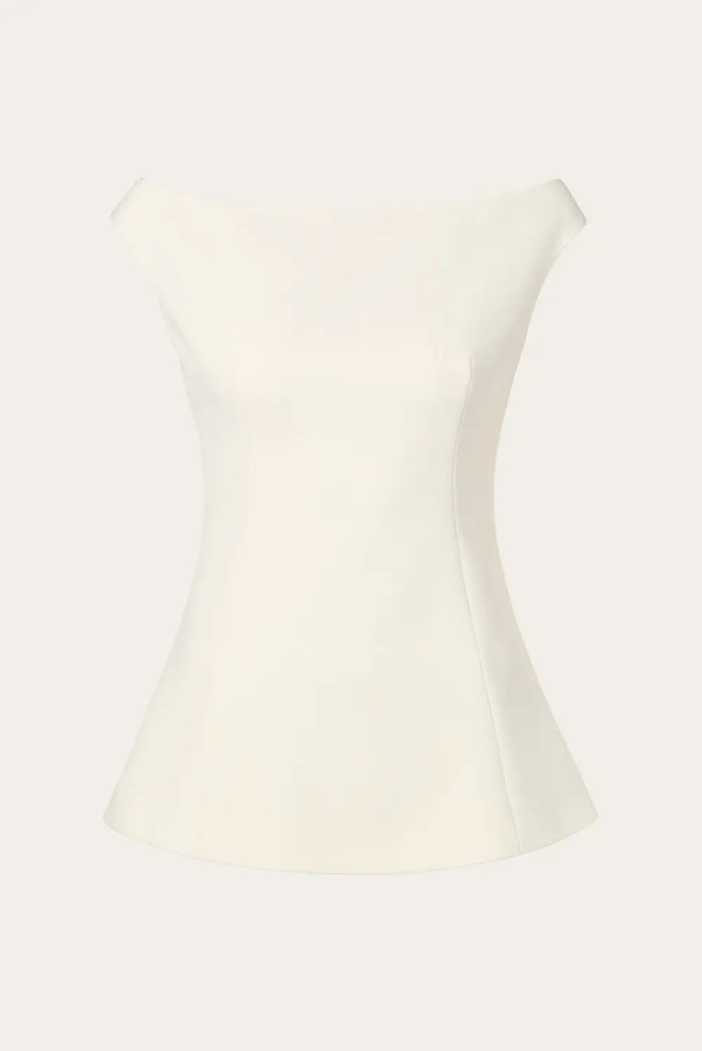 Diora Half Shoulder Top Vanilla