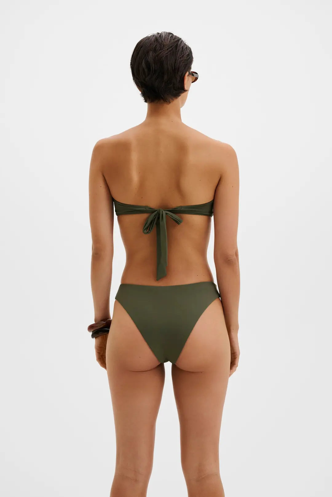 Leana Low Rise Bikini Bottoms Dusty Olive
