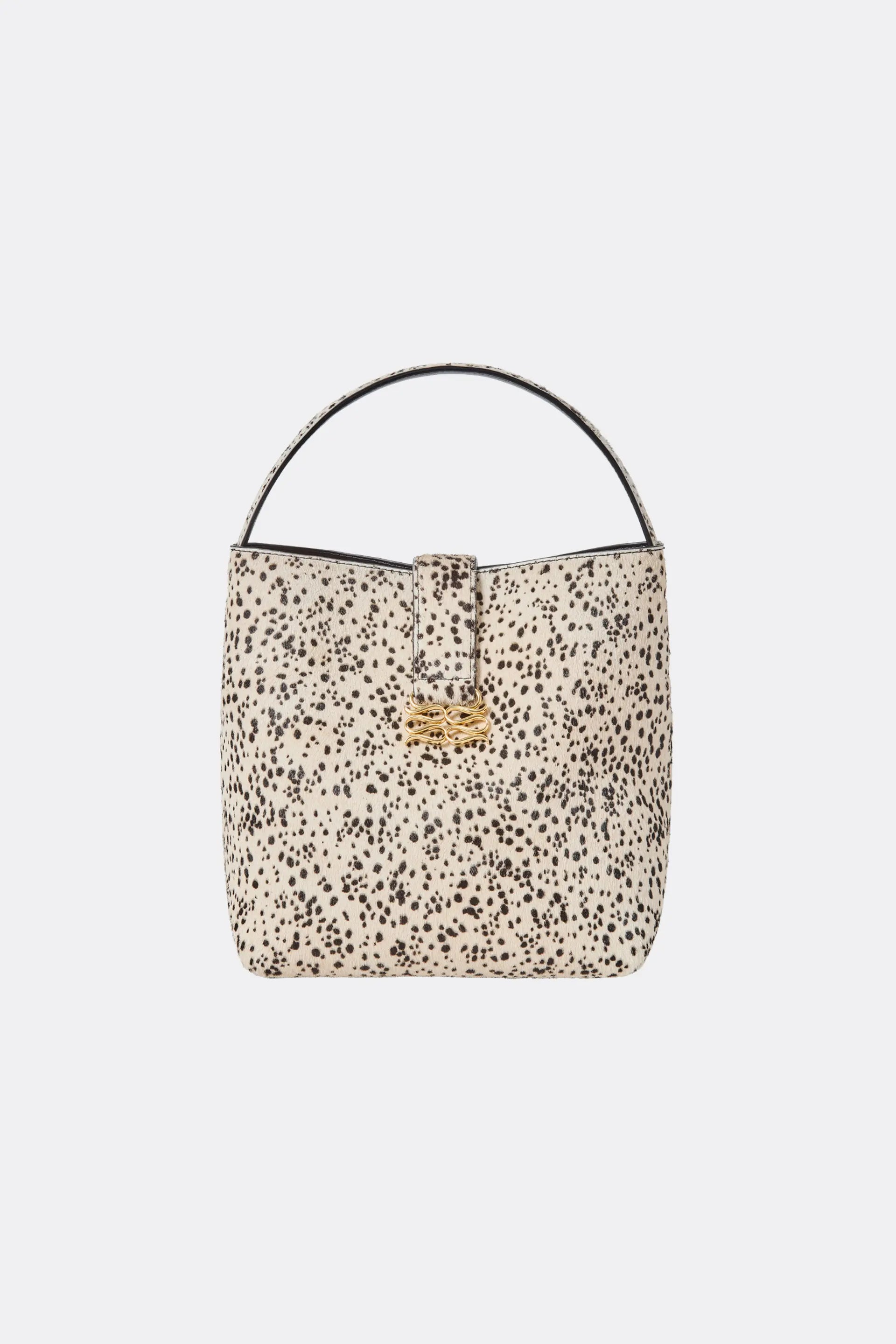 Monogram Leather Bucket Bag Shaded Dot