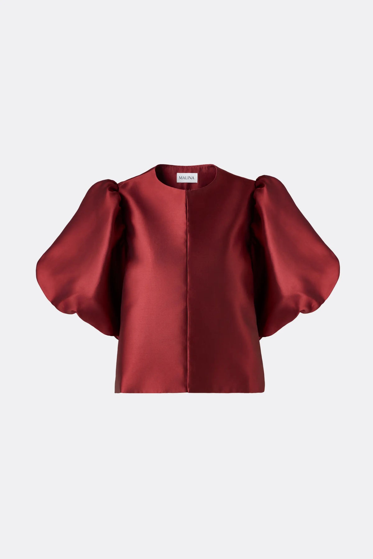 Cleo Pouf Sleeve Blouse Ruby