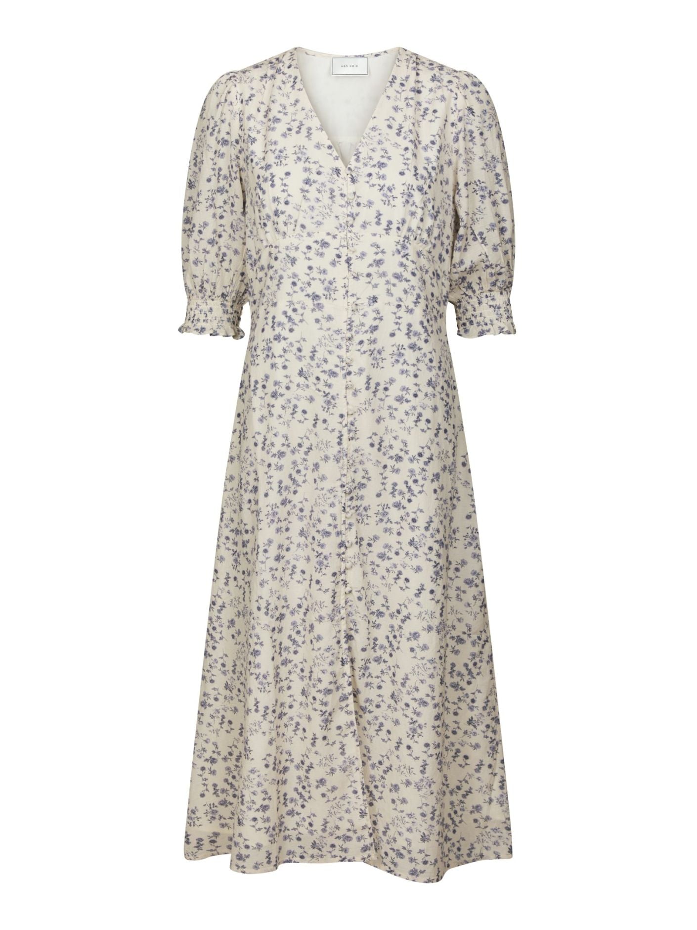 Valley Structure Flower Dress Off White
