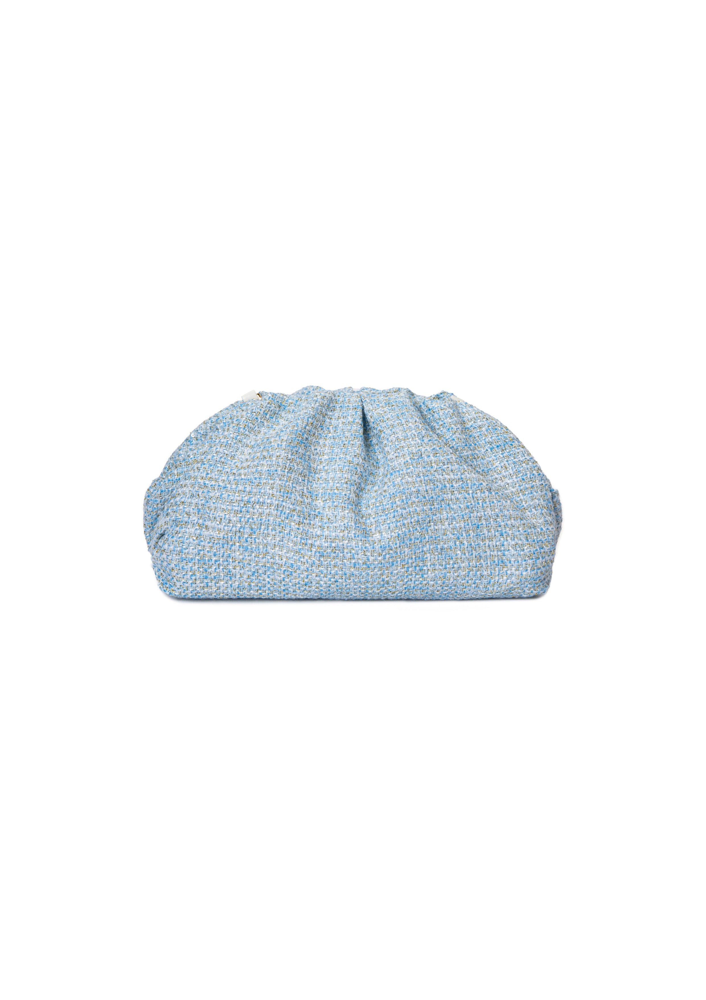 Tweed Small Pouch Light Blue