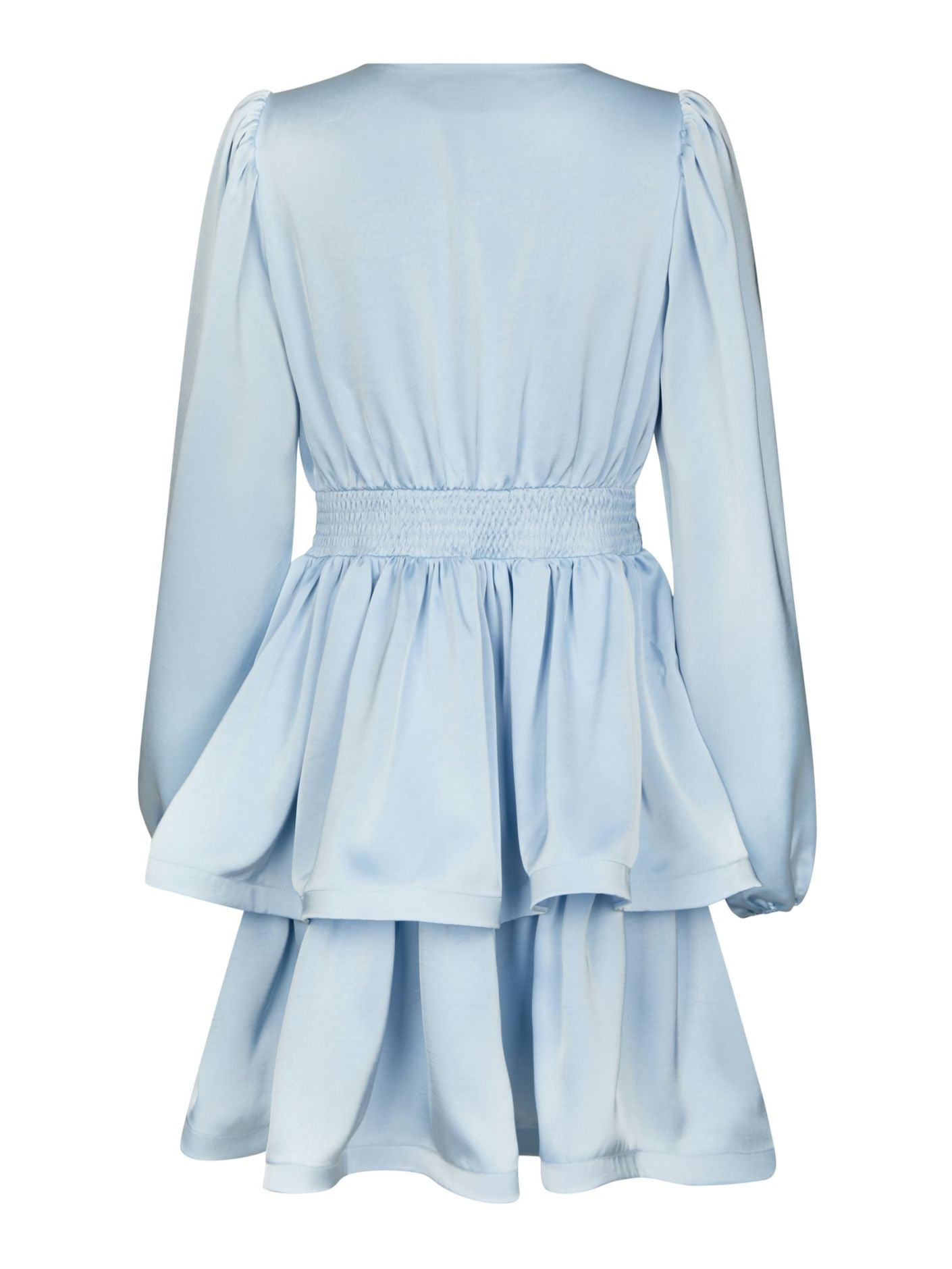 Rivana Heavy Sateen Dress Light Blue
