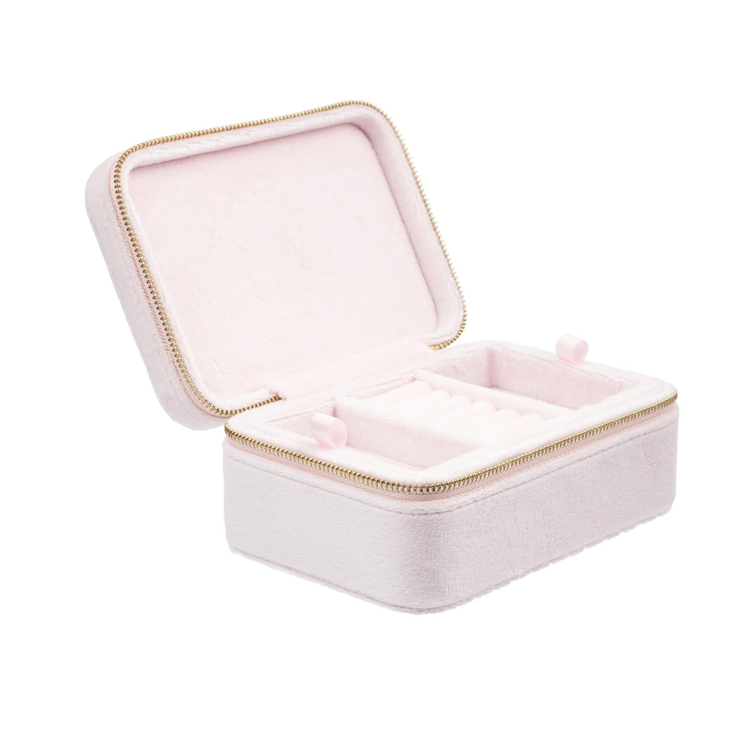 Velvet Jewellery Box Cotton Candy