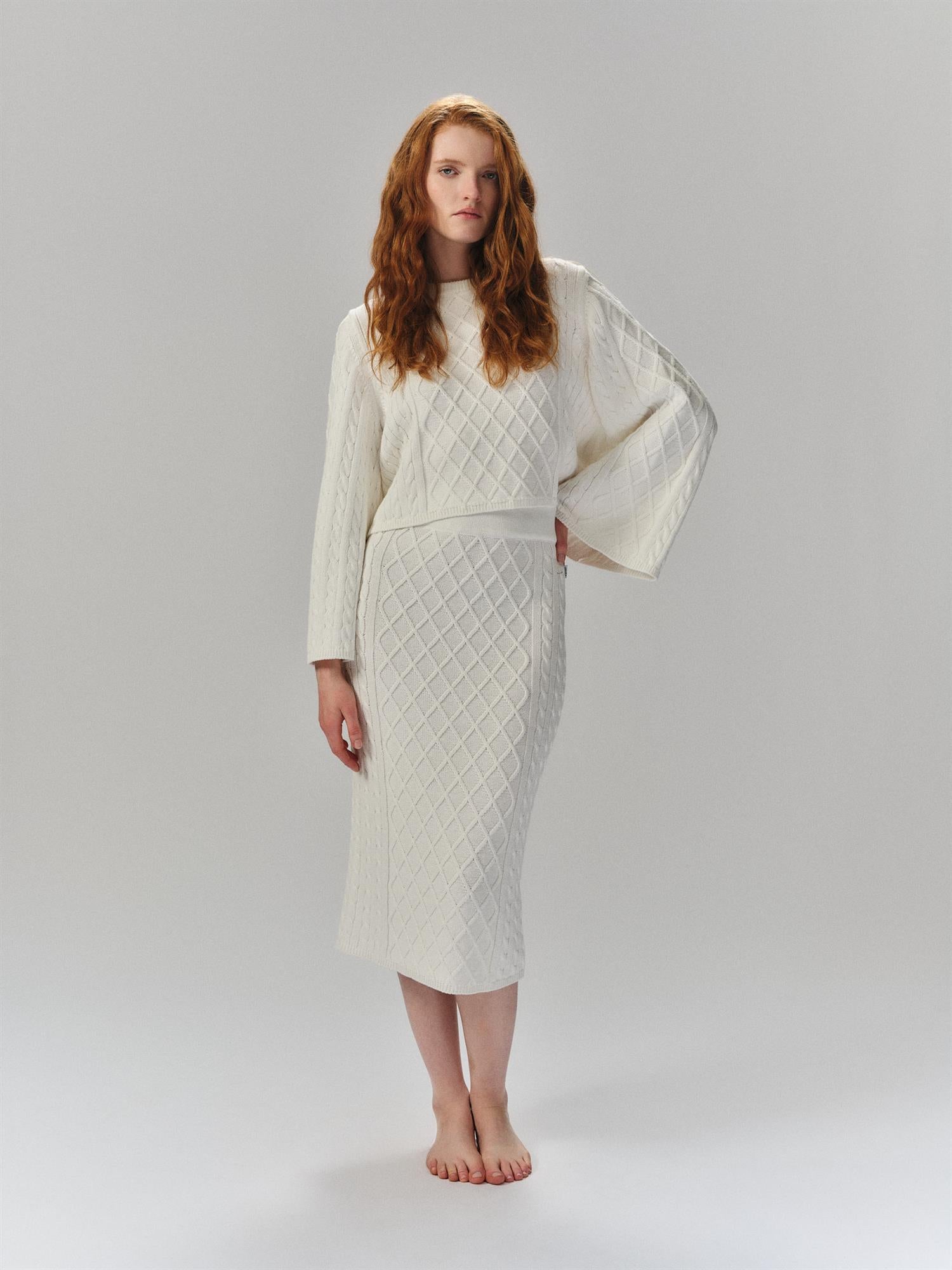 Jenna Cotton Sweater White