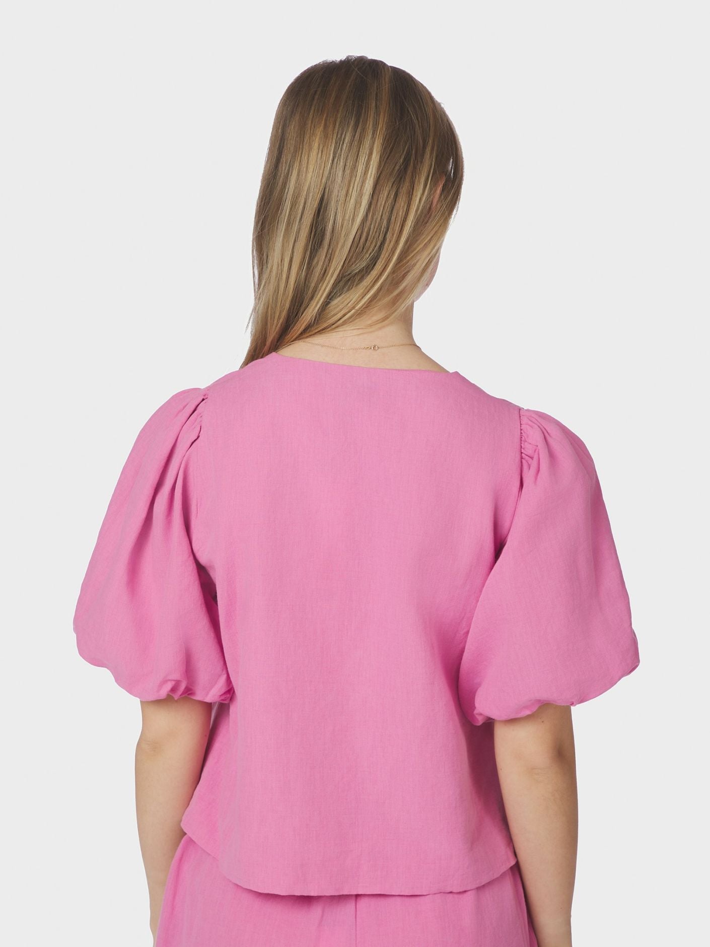 Moisa Linen Blouse Pink