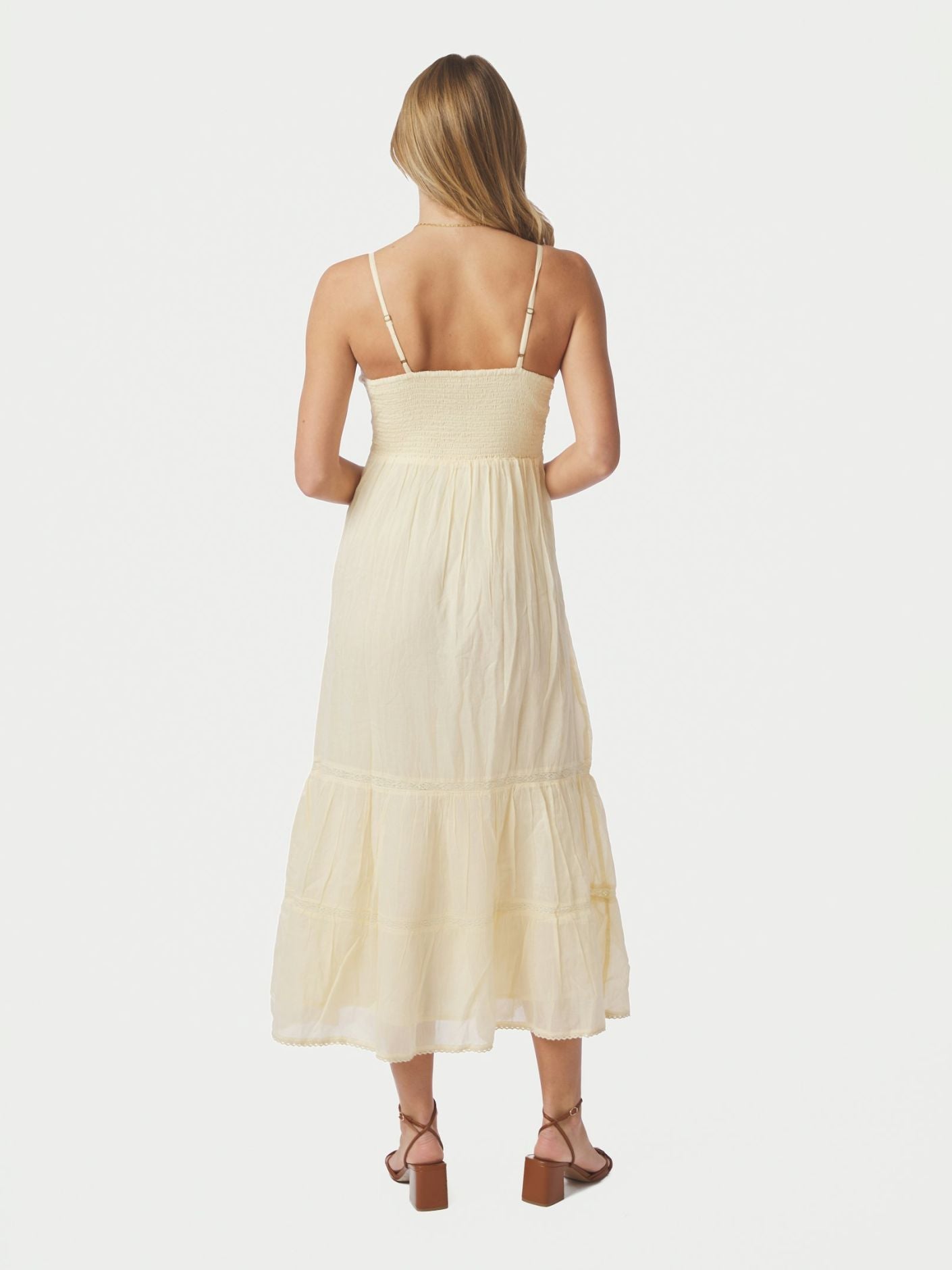 Elorie S Voile Dress Butter Yellow