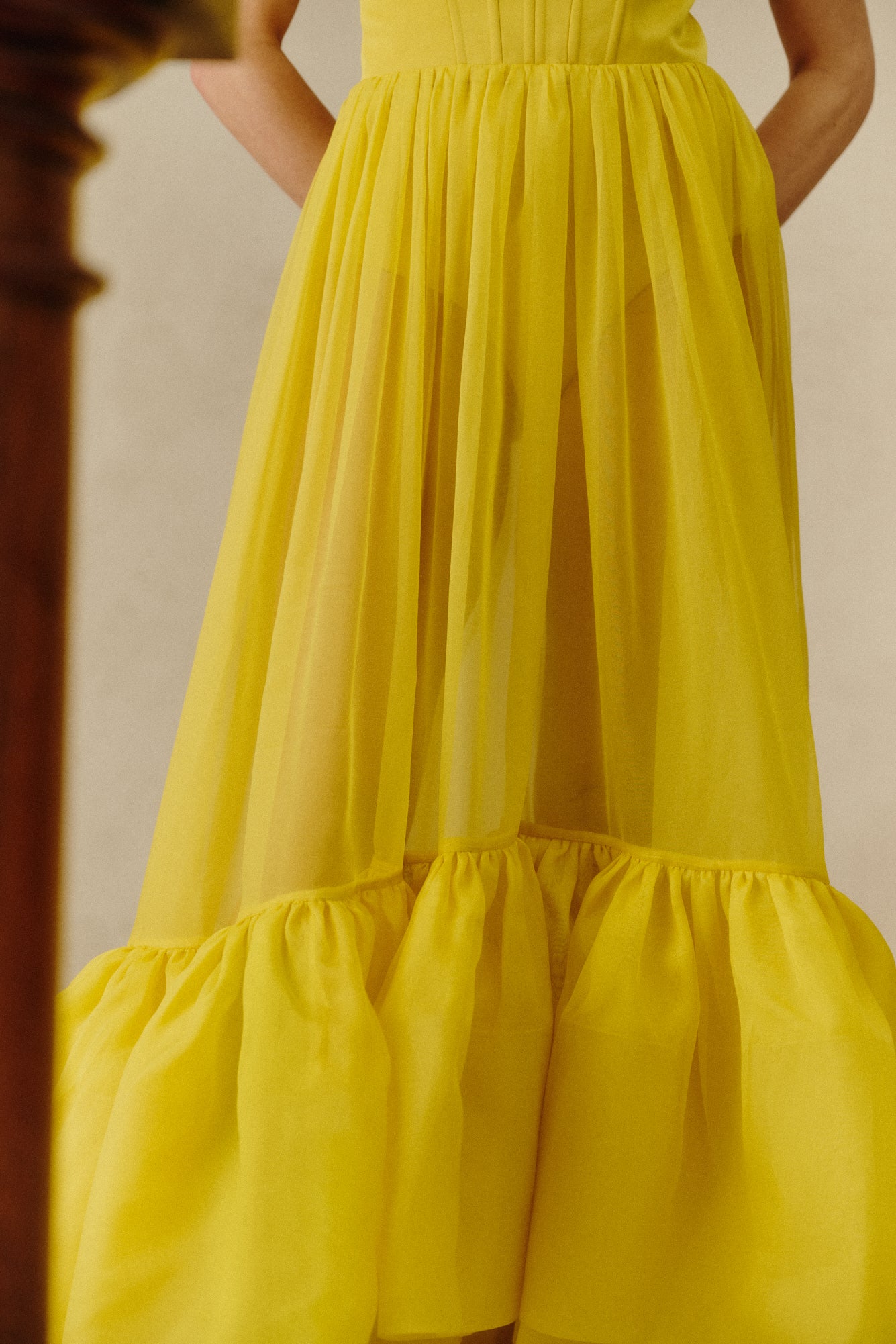 Lilou Corset Silk Blend Maxi Dress Mango