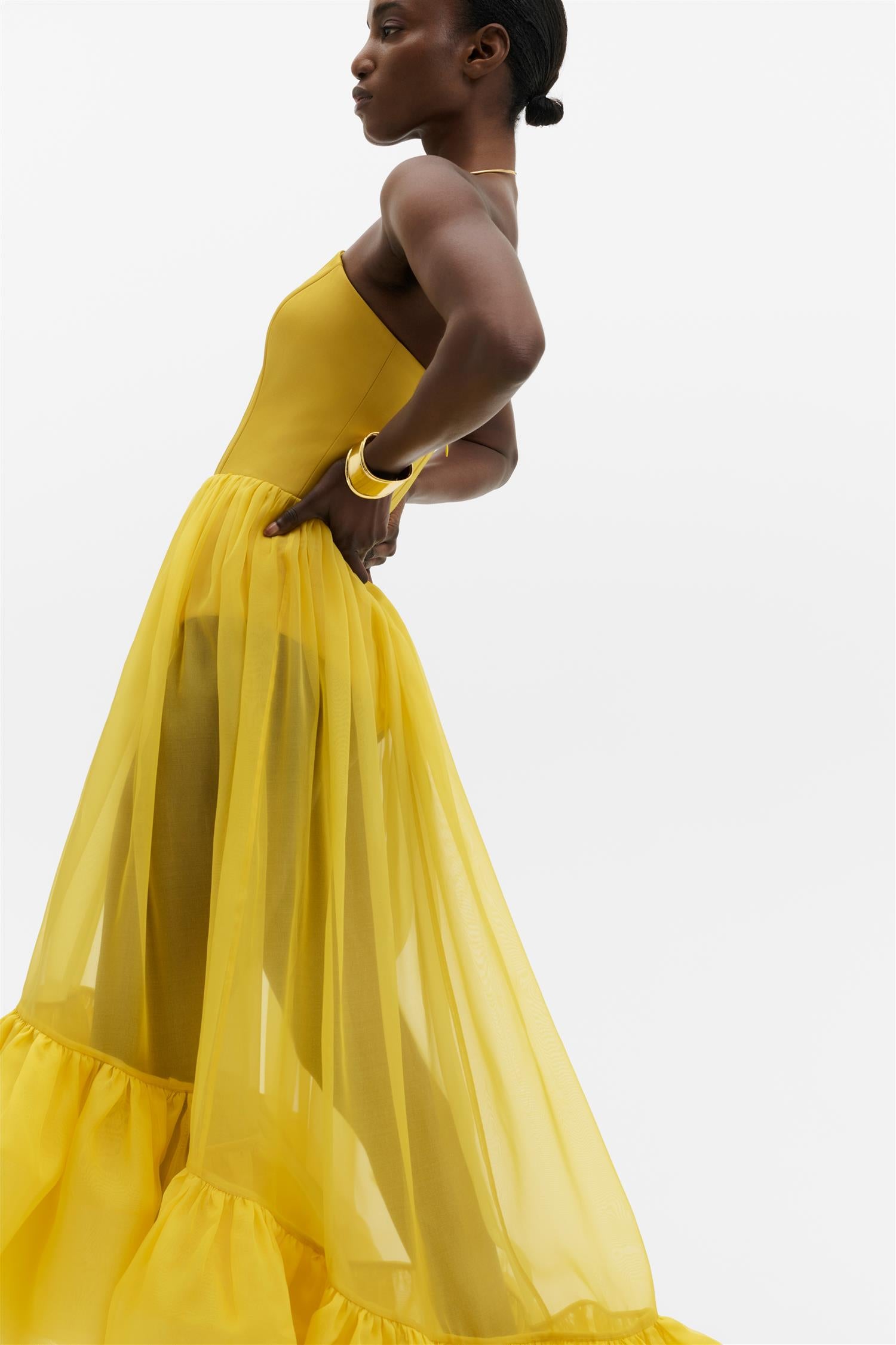 Lilou Corset Silk Blend Maxi Dress Mango