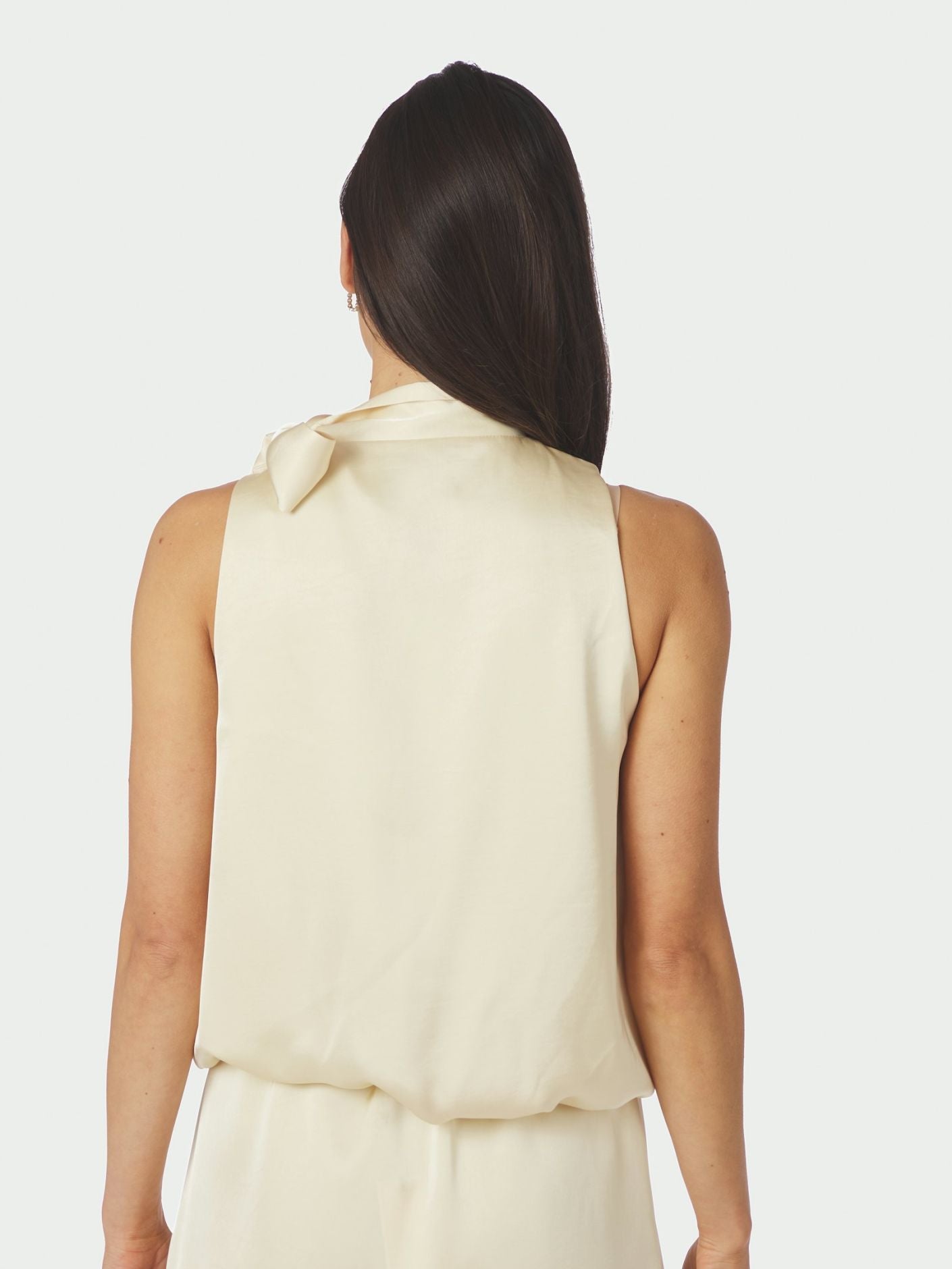 Veda heavy Sateen Top Light Yellow