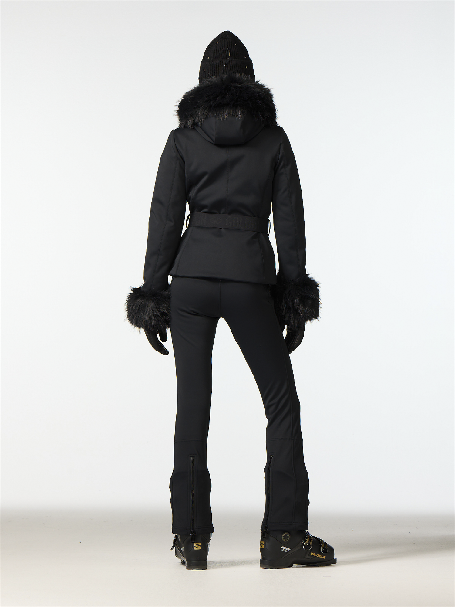 Giselle Ski Jacket Faux Fur Black