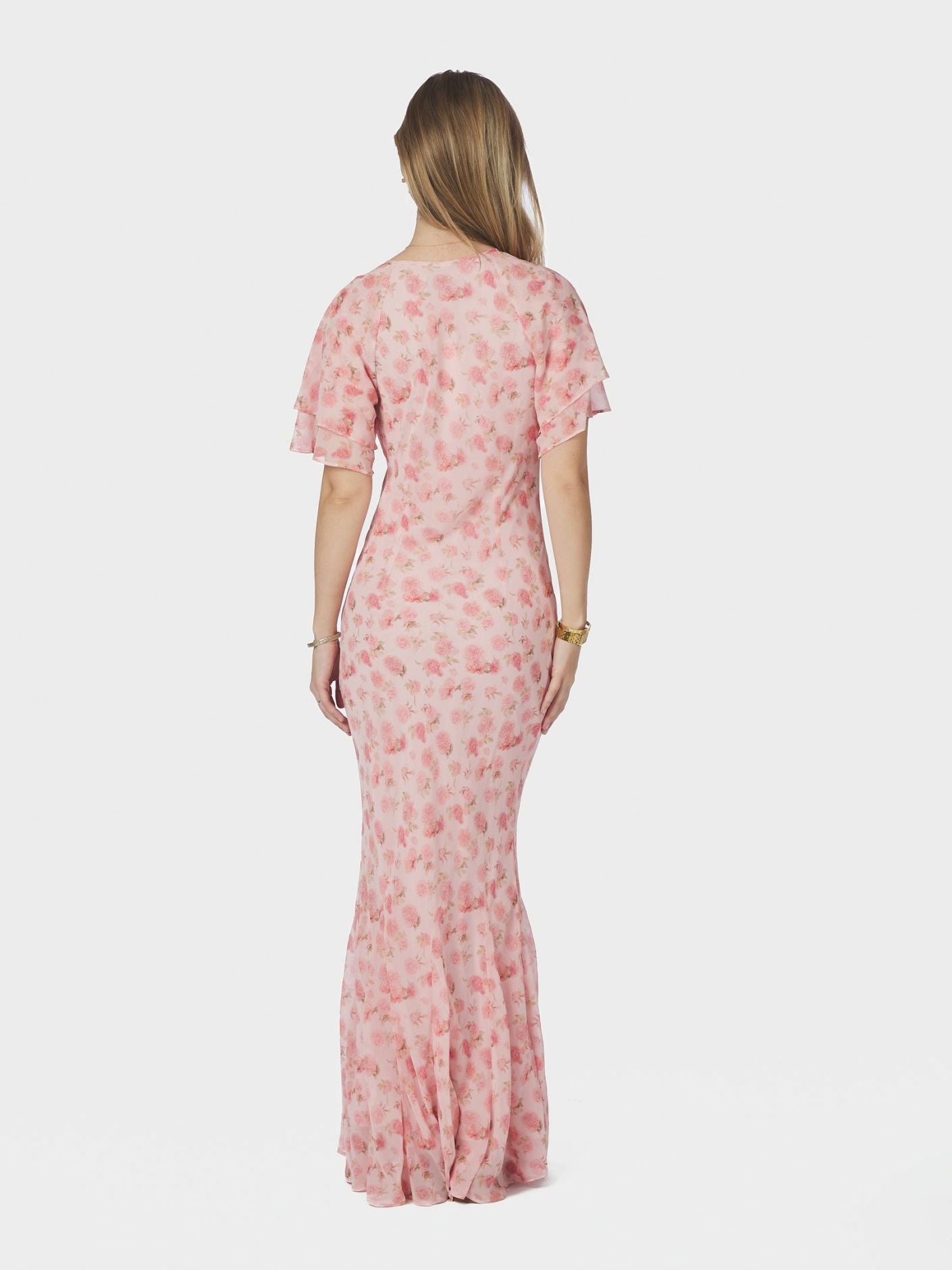 Celesse Flower Fade Dress Light Pink