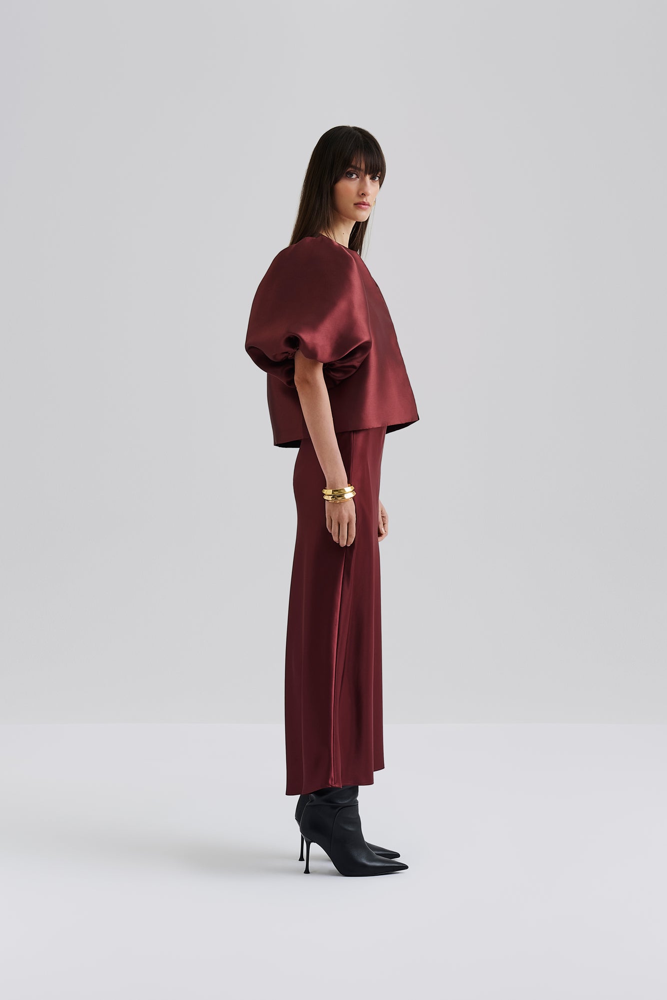 Cleo Blouse Wine