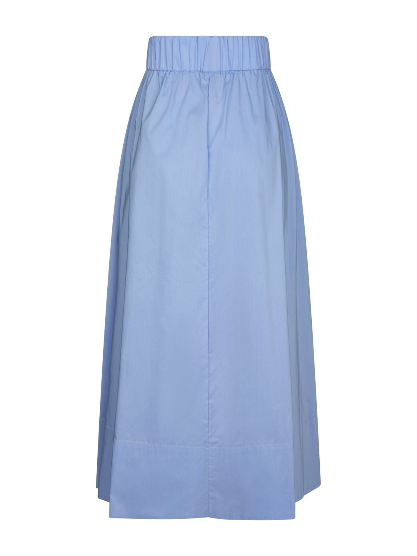Yara Long Poplin Skirt Sky Blue
