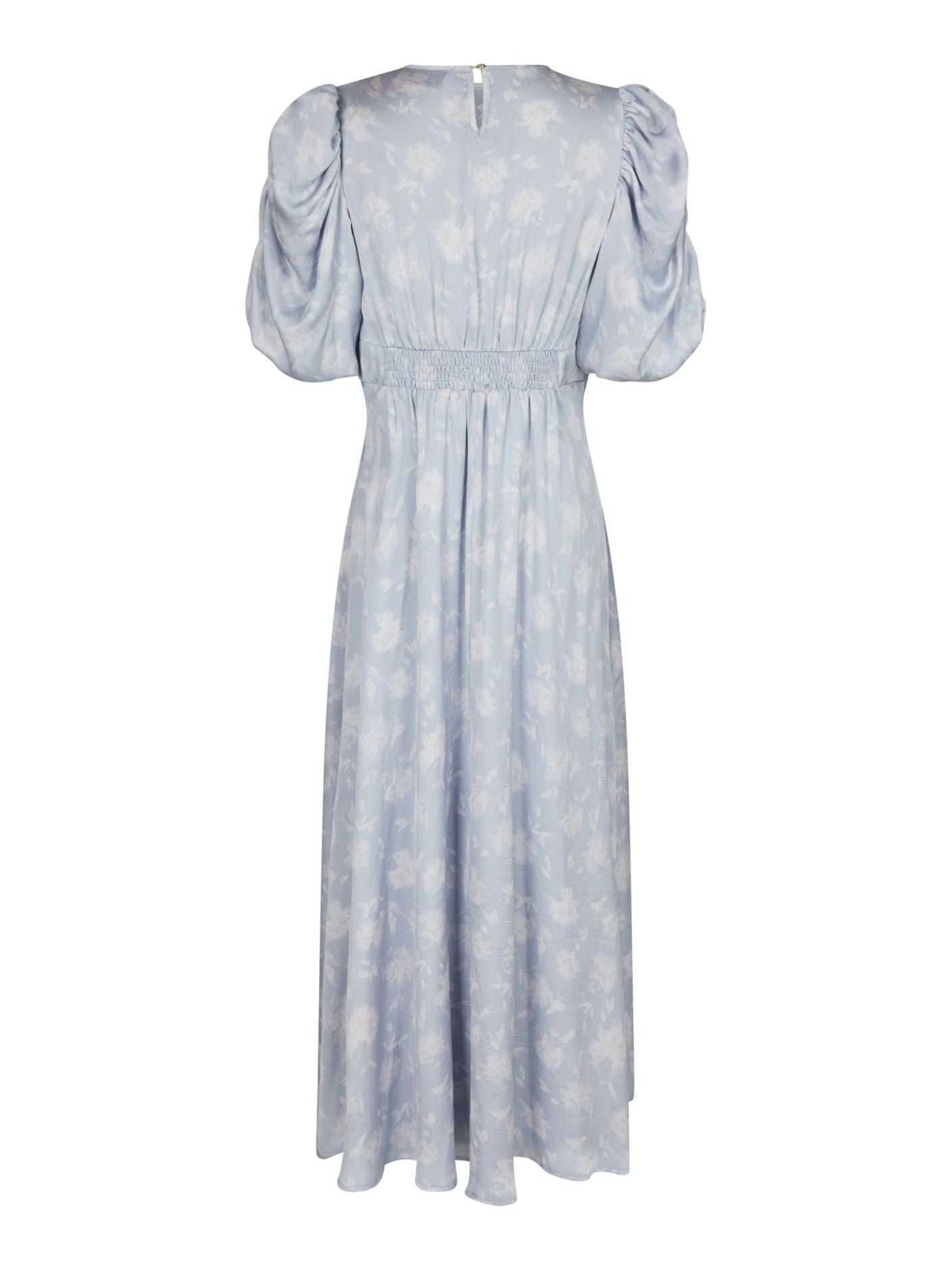 Kikka Faded Flower Dress Lyseblå