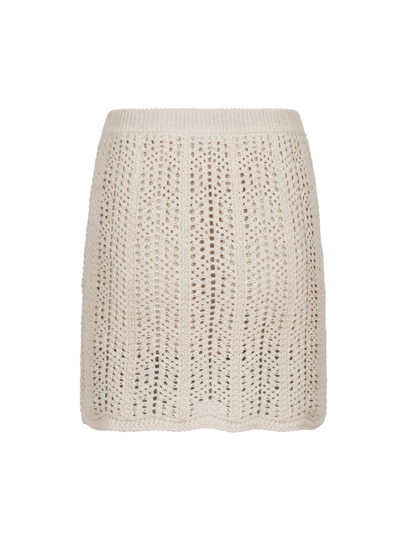 Clarke Crochet Knit Skirt Sand