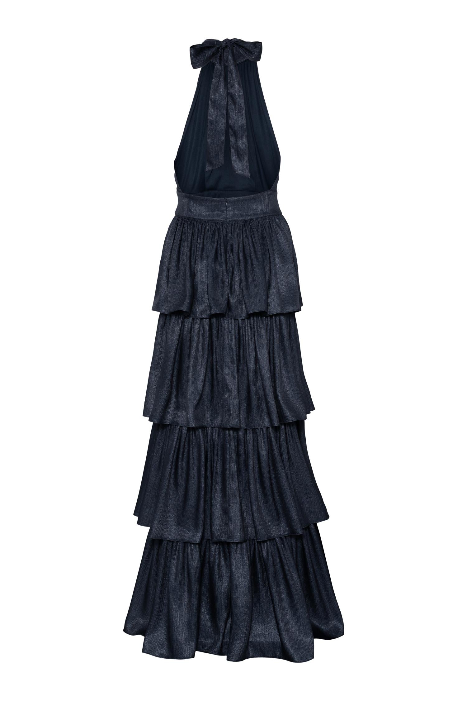 Angel Open Back Maxi Dress Navy