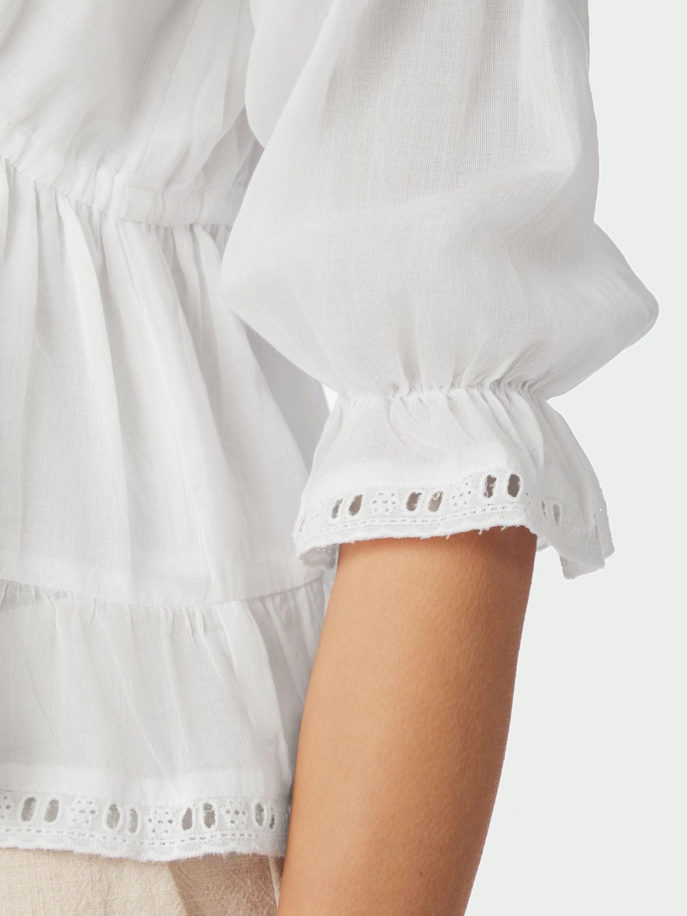 Adelia S Voile Blouse White