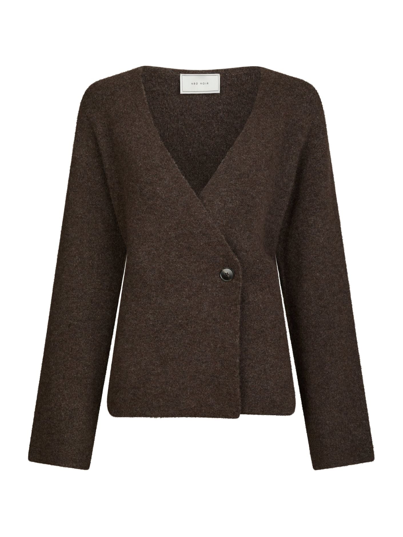 Marie Louise Knit Cardigan Brown Melange