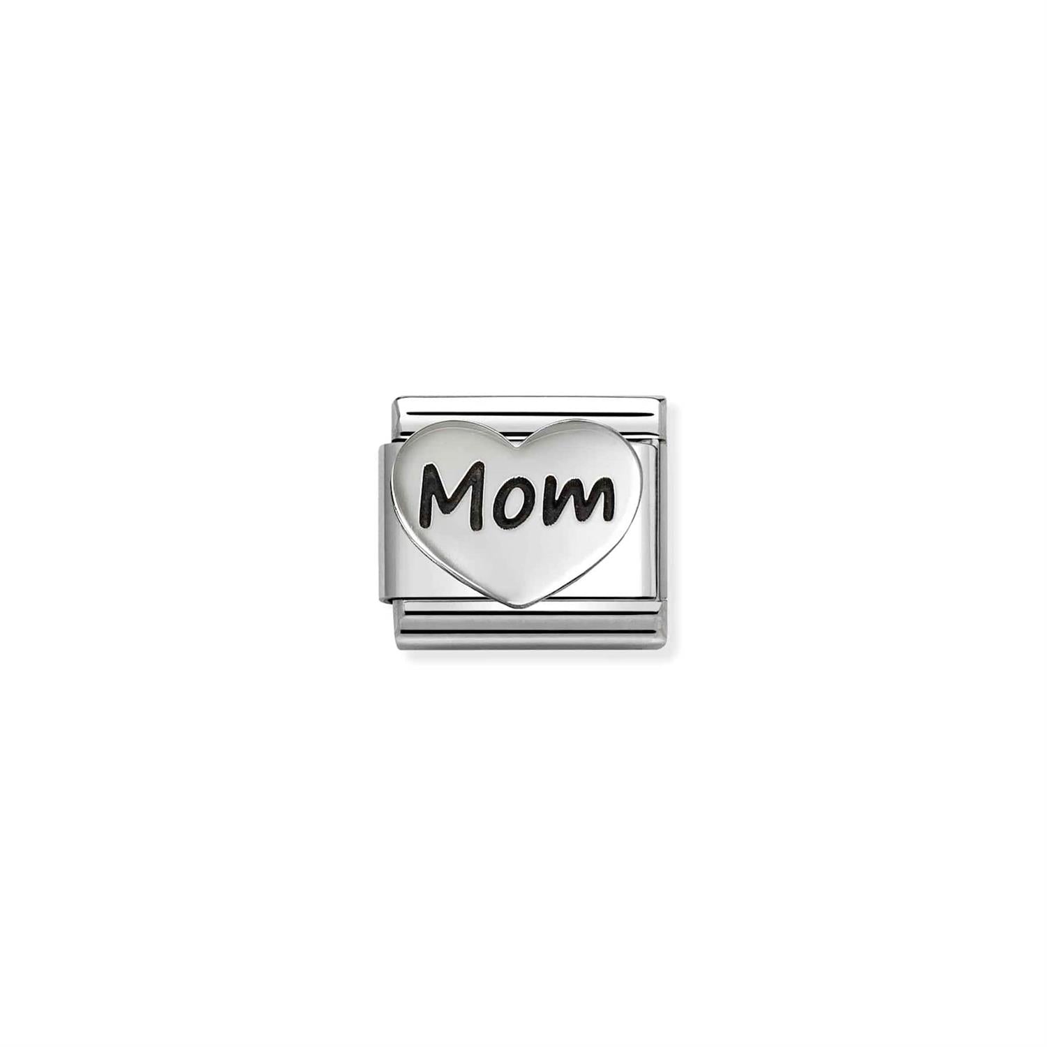 Silver Mom Heart