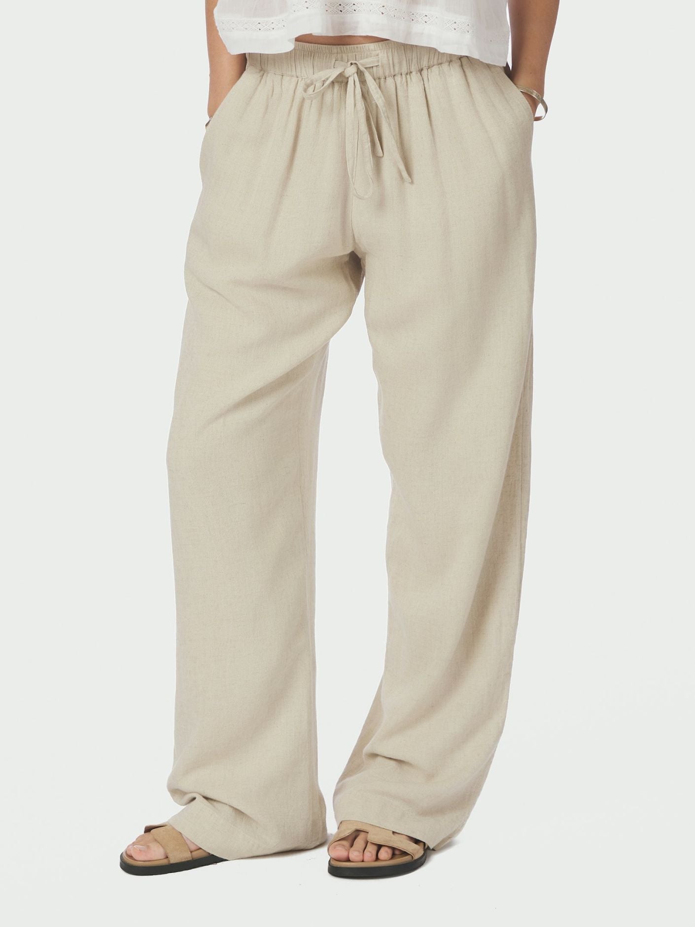 Sonar Drapy Linen Pants Natural