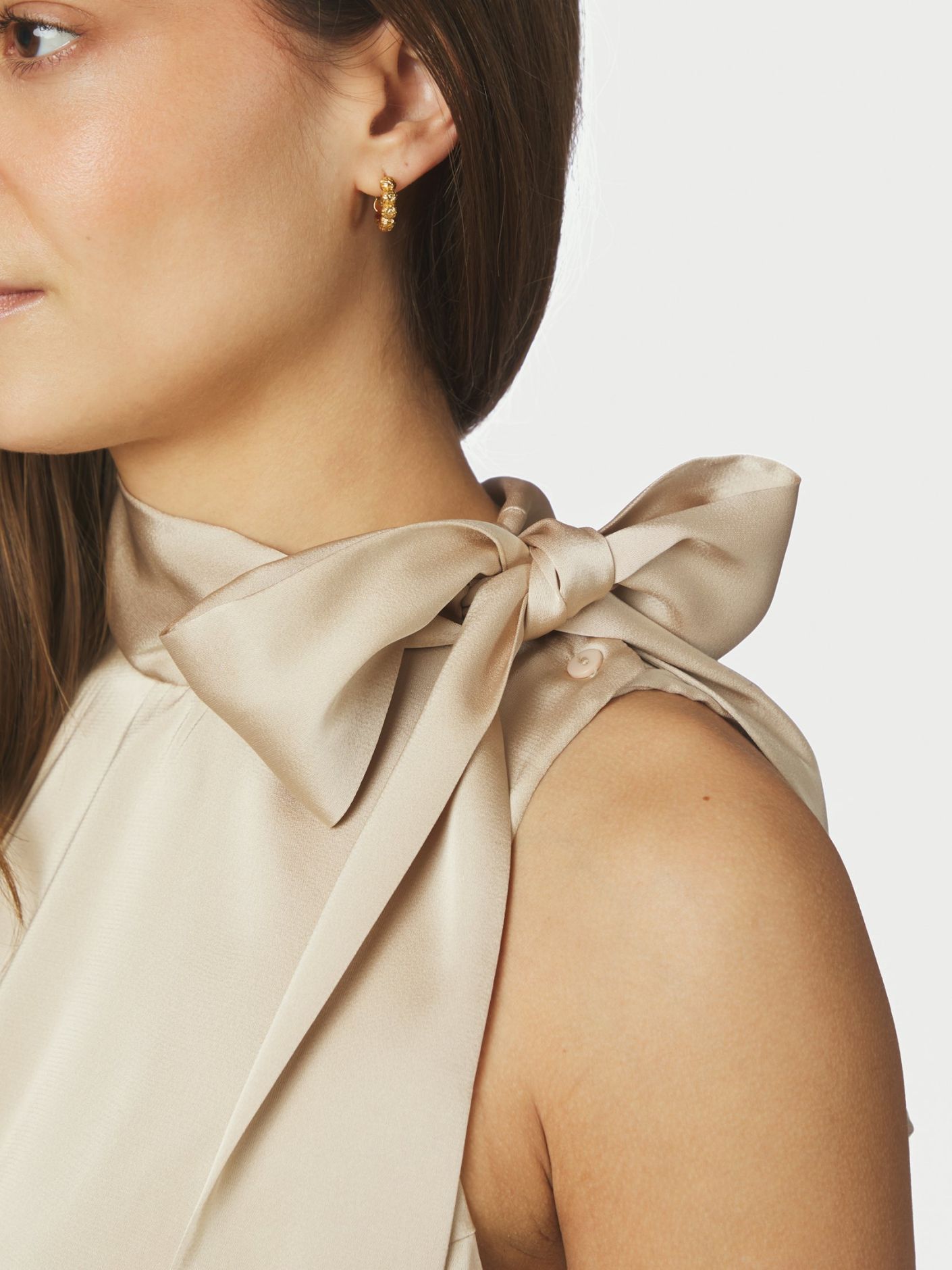 Veda Heavy Sateen Top Dark Sand