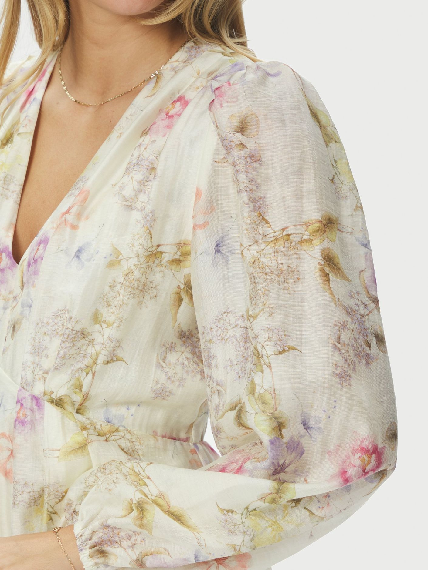 Silfi Vintage Flower Dress Off White