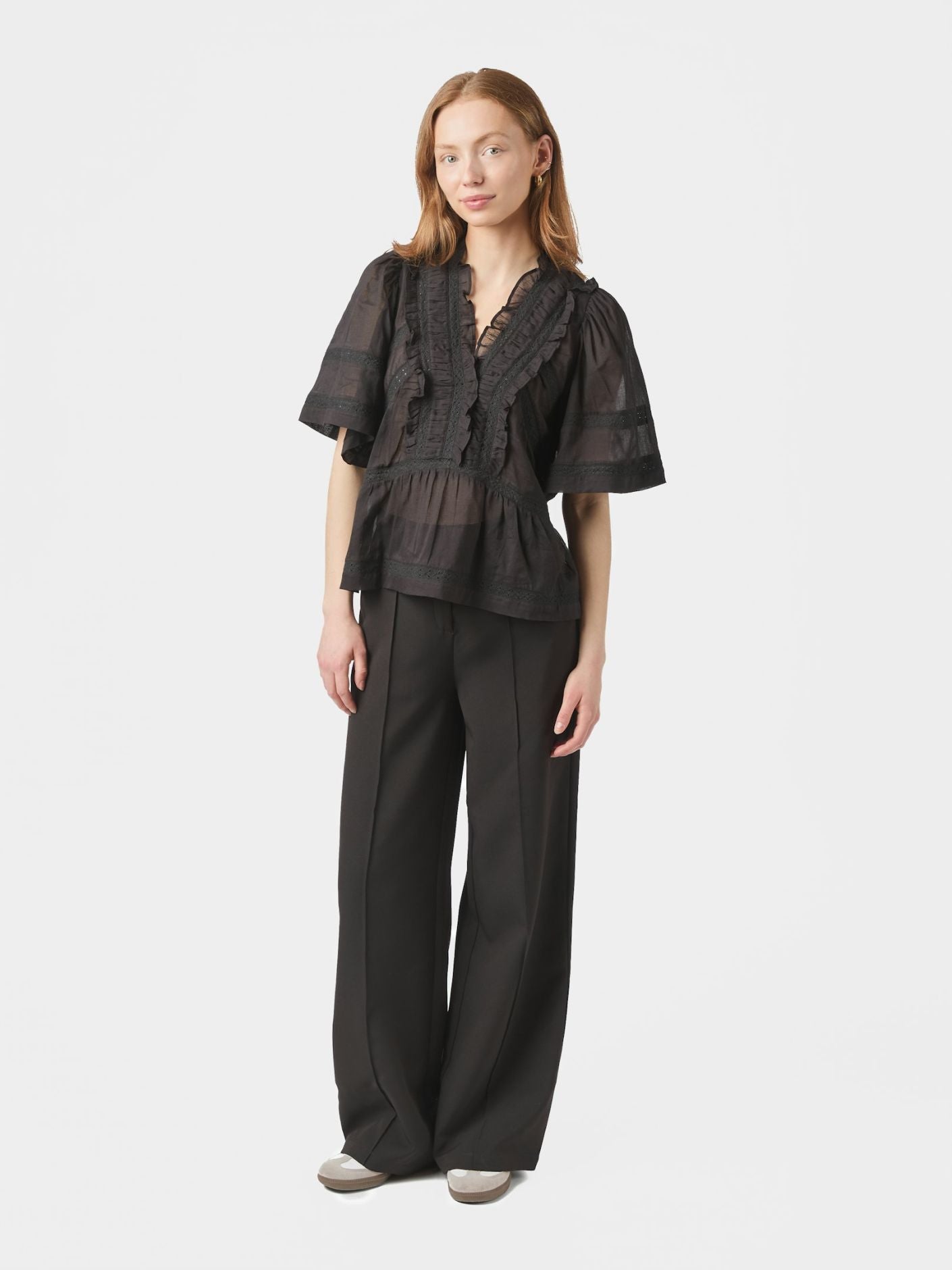 Evienne S Voile Top Black