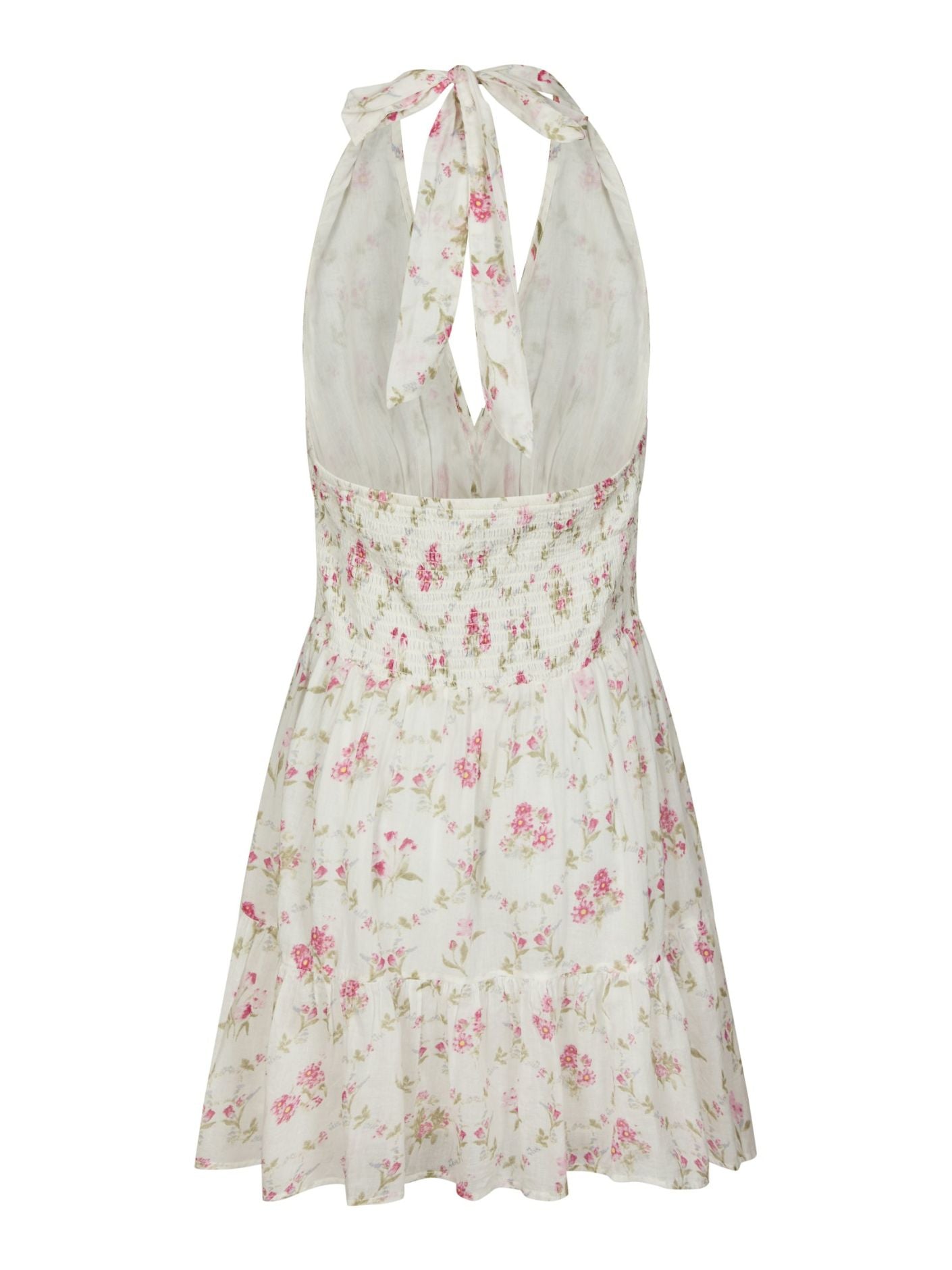 Magda Spring Flower Dress Off White