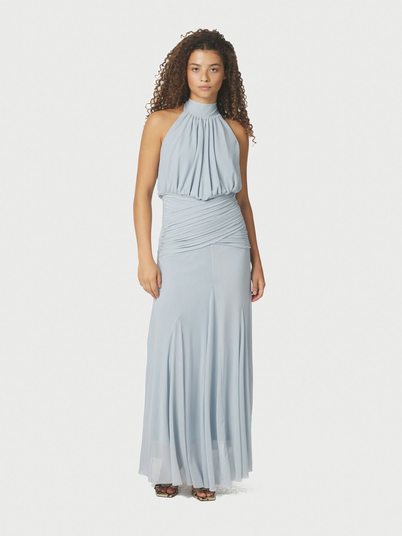 Lisseth Mesh Dress Light Blue