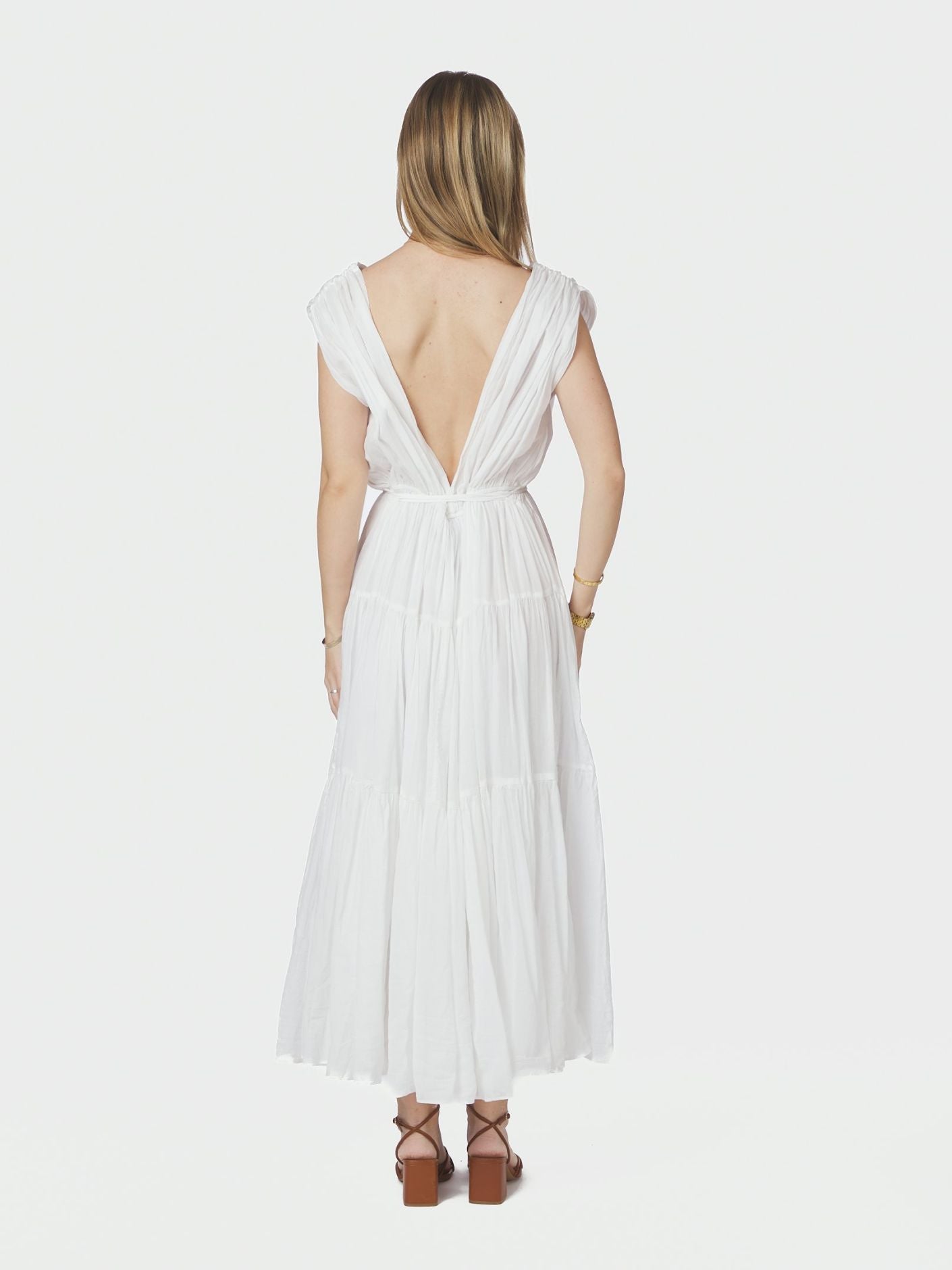 Misha S Voile Dress White