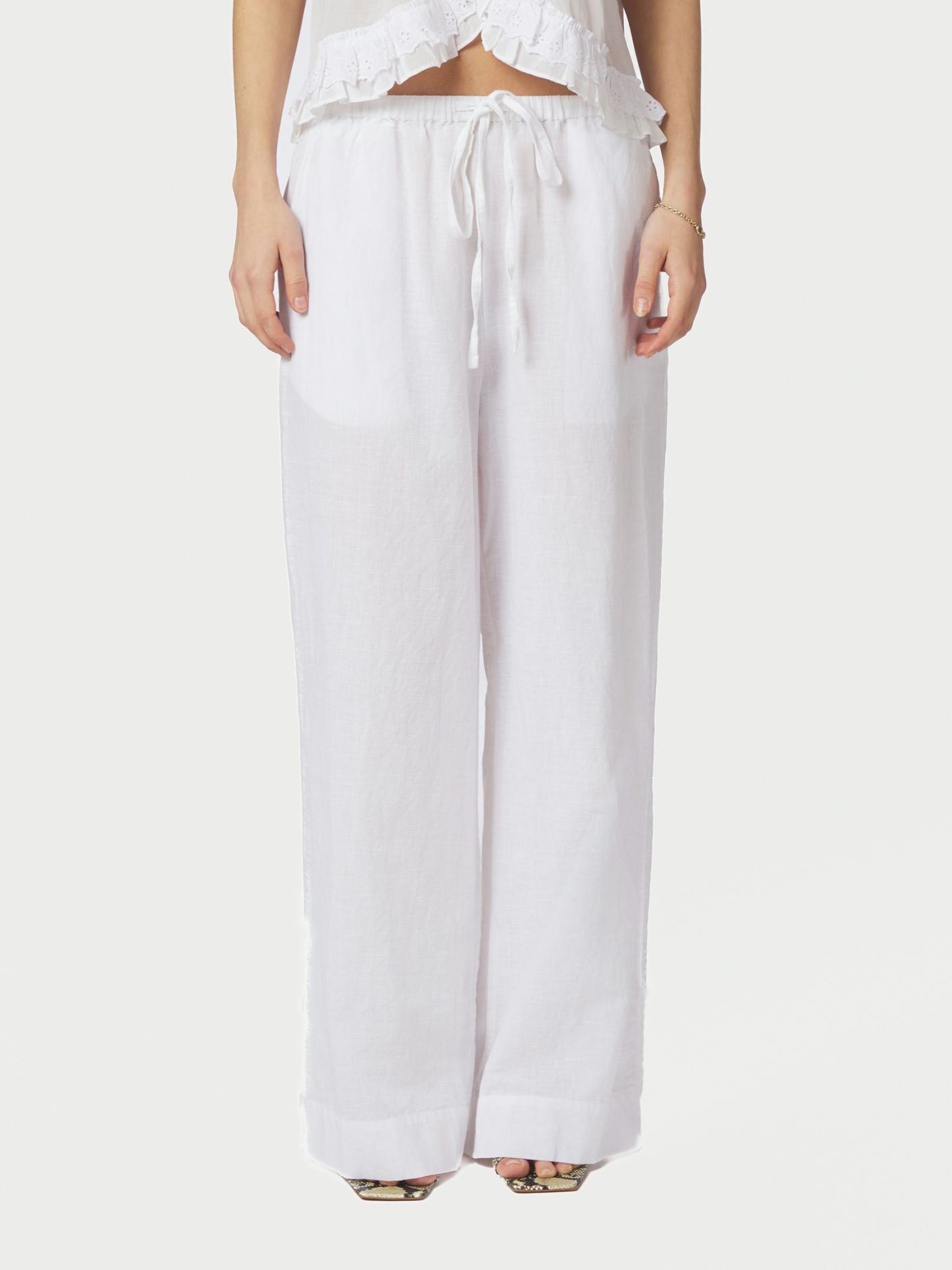 Heifa Linen Pants White
