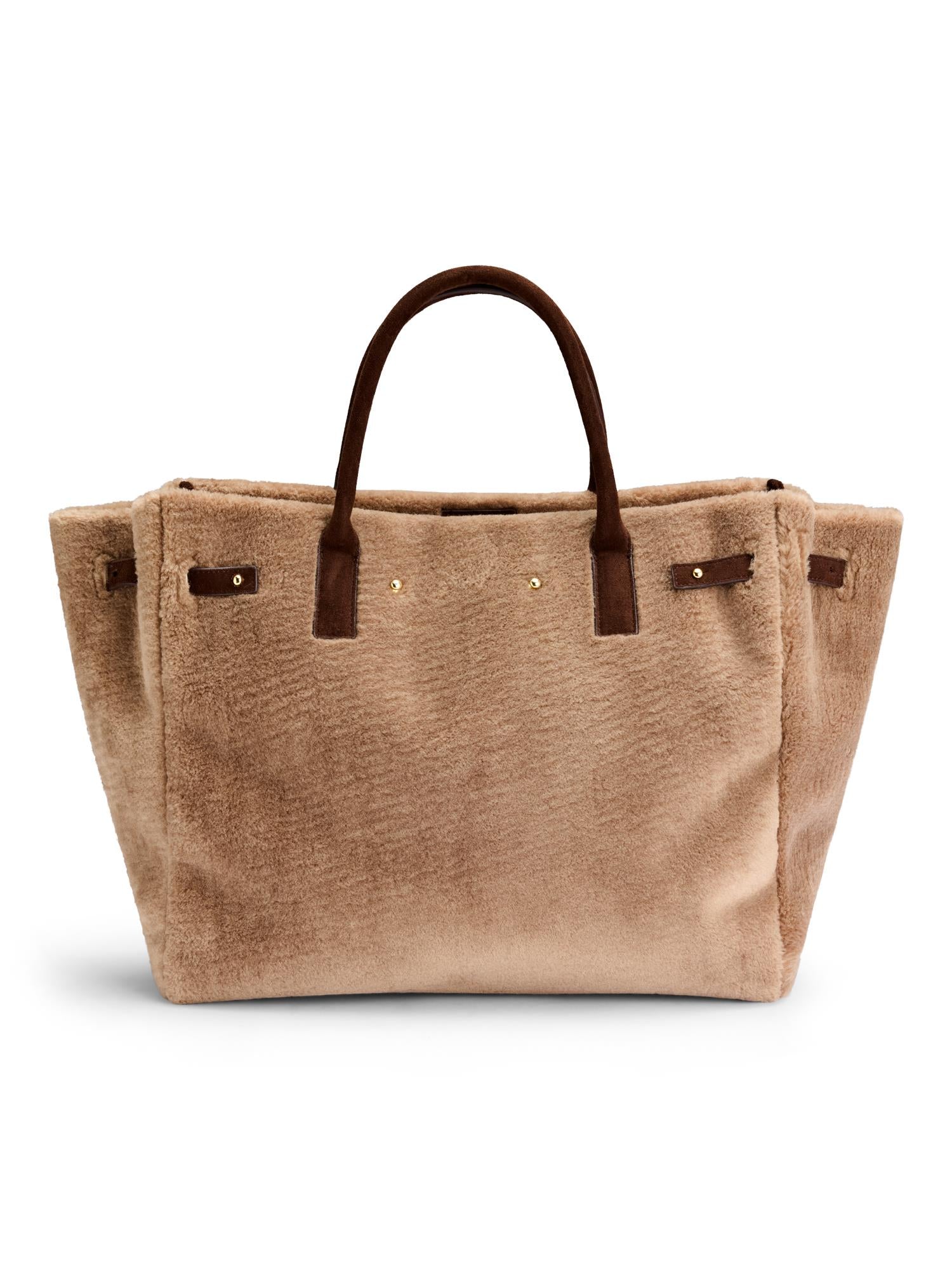 Lykke Shearling Bag Taupe