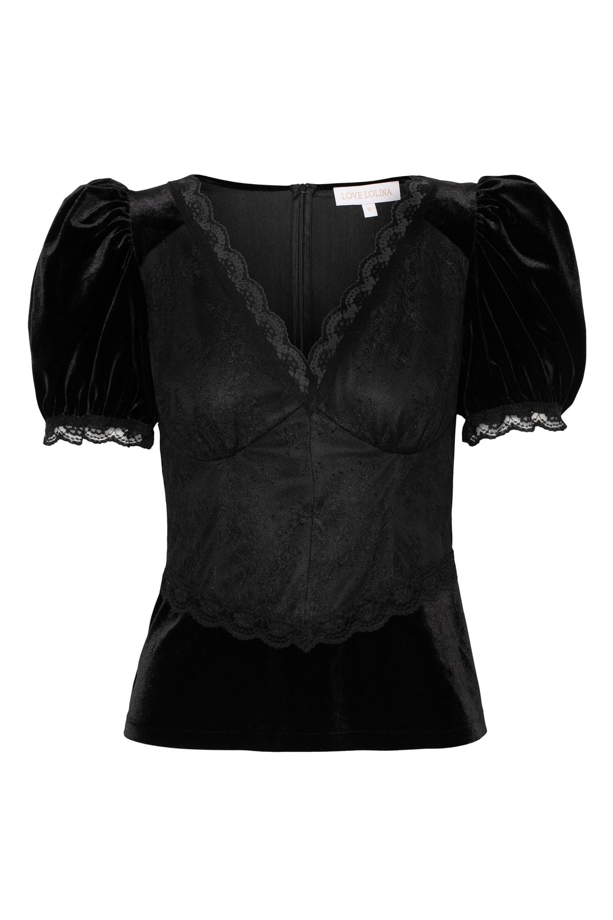 Francis Velvet Top Black