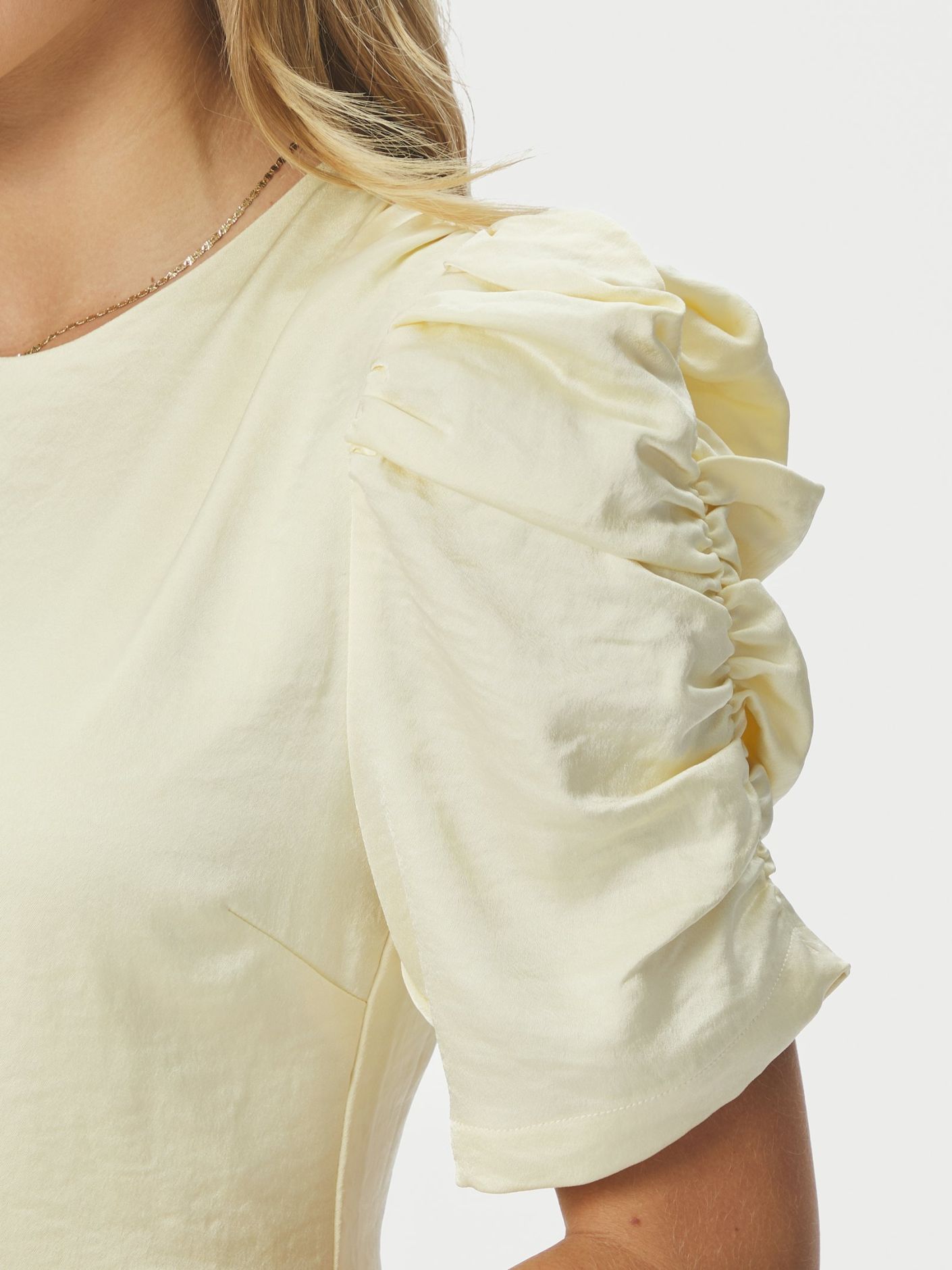 Benuti Solid Dress Light Yellow