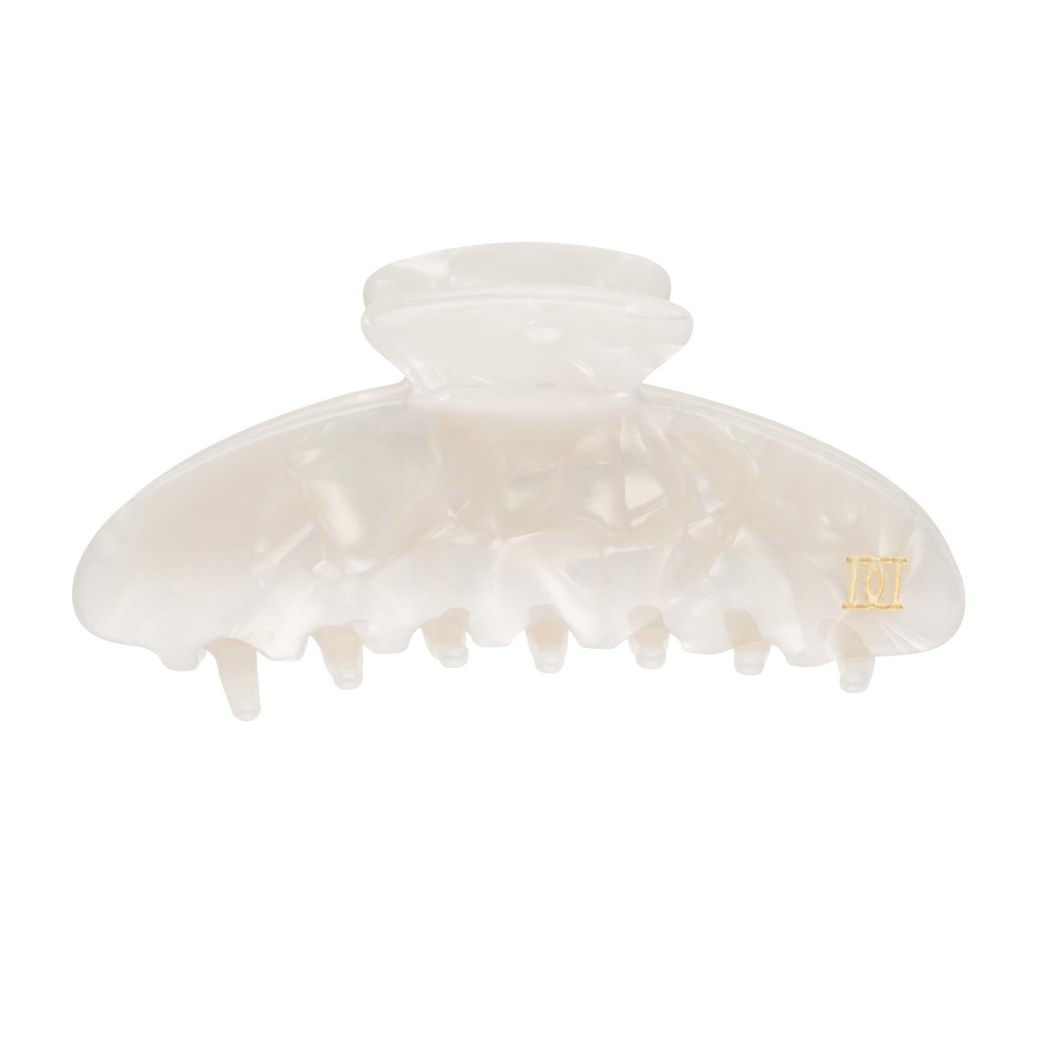 Plain Hair Claw Large Off White