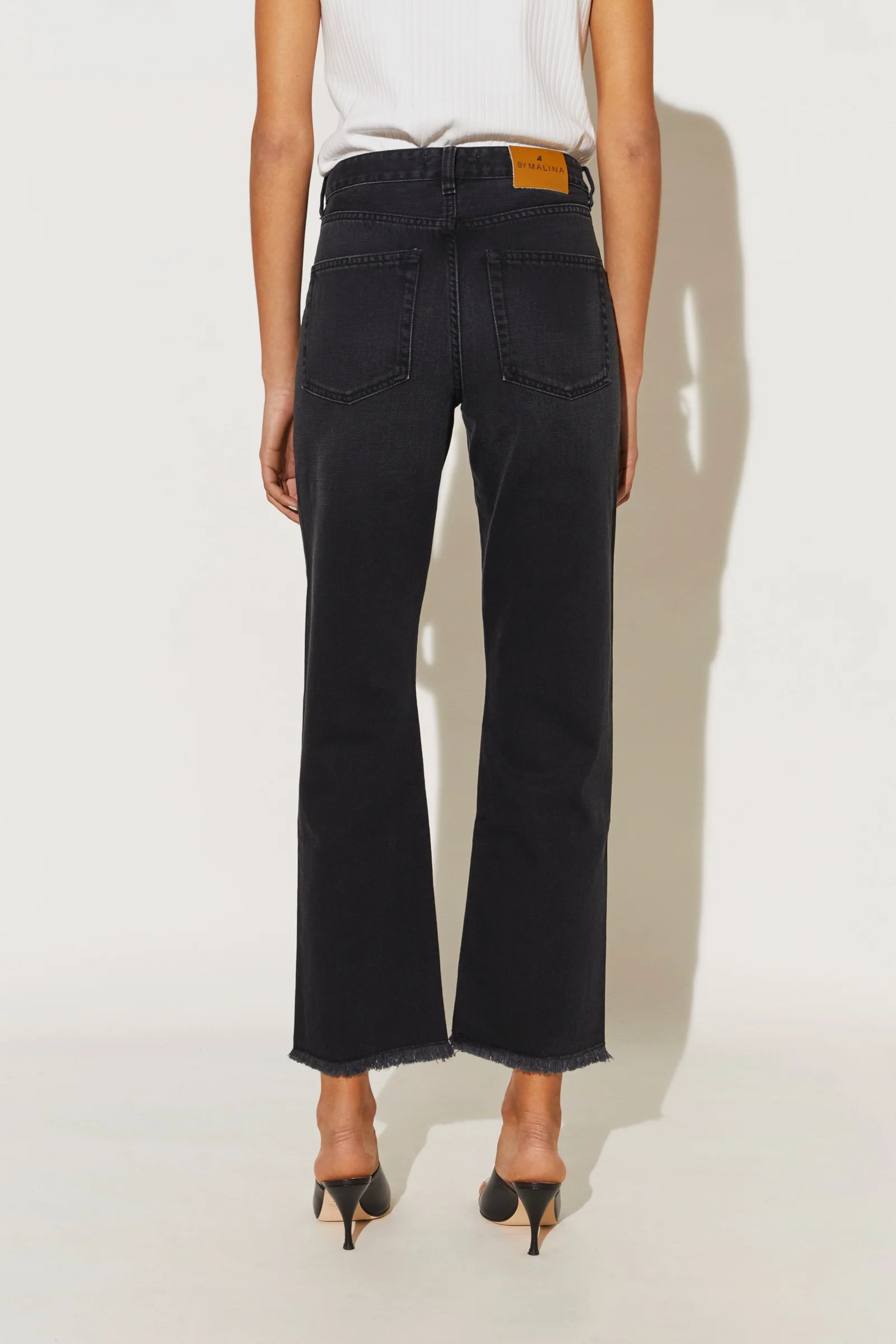 Alexa High-Rise Denim Jeans Black